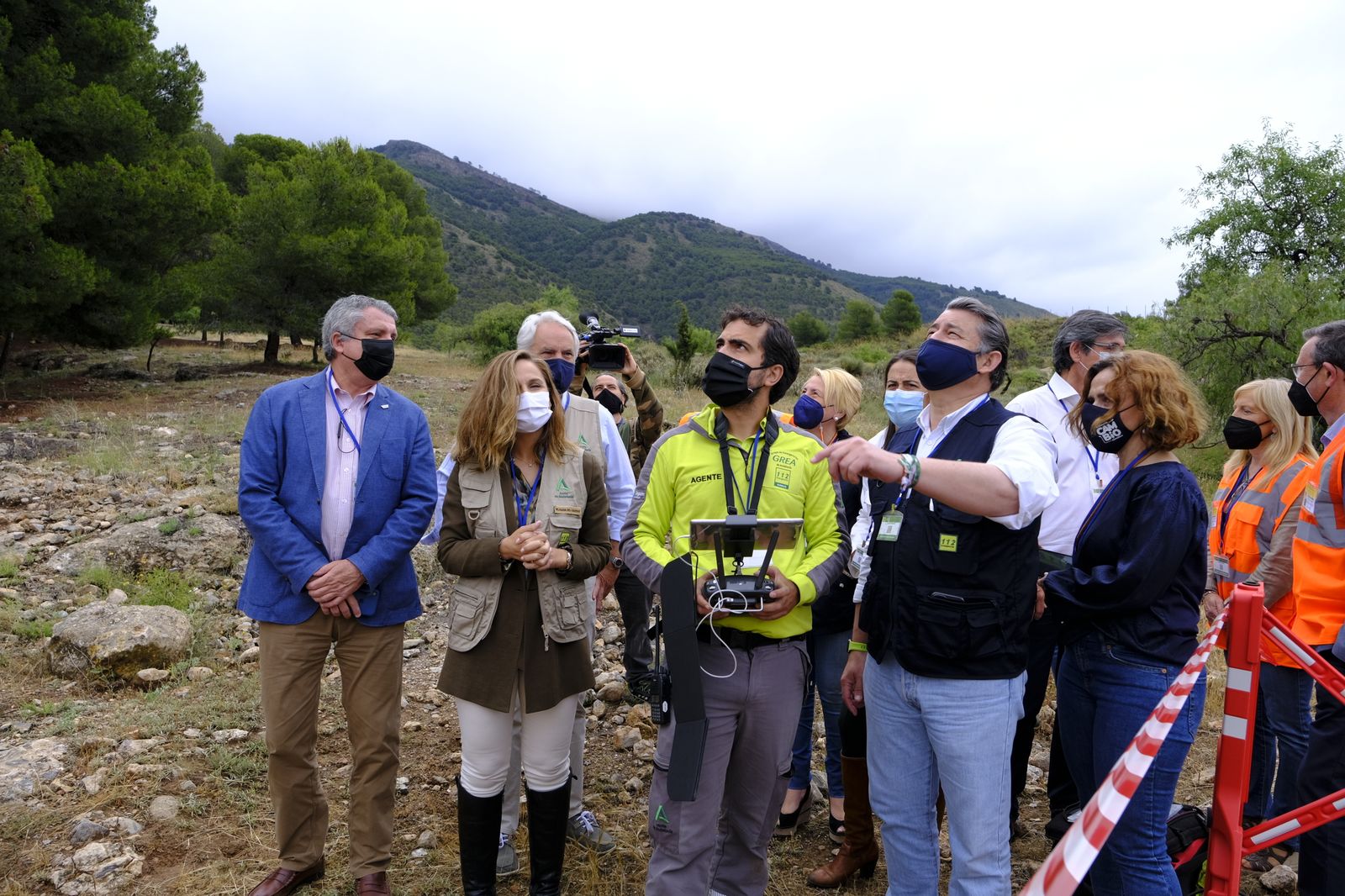Fotogalería simulacro incendio forestal. Parque periurbano de Castala. Berja (Almería)