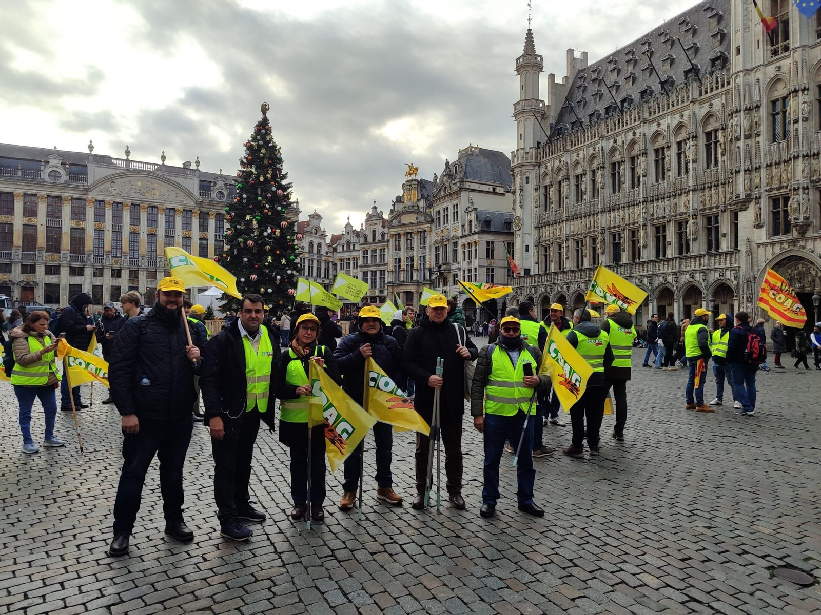 Los agricultores protestan en Bruselas