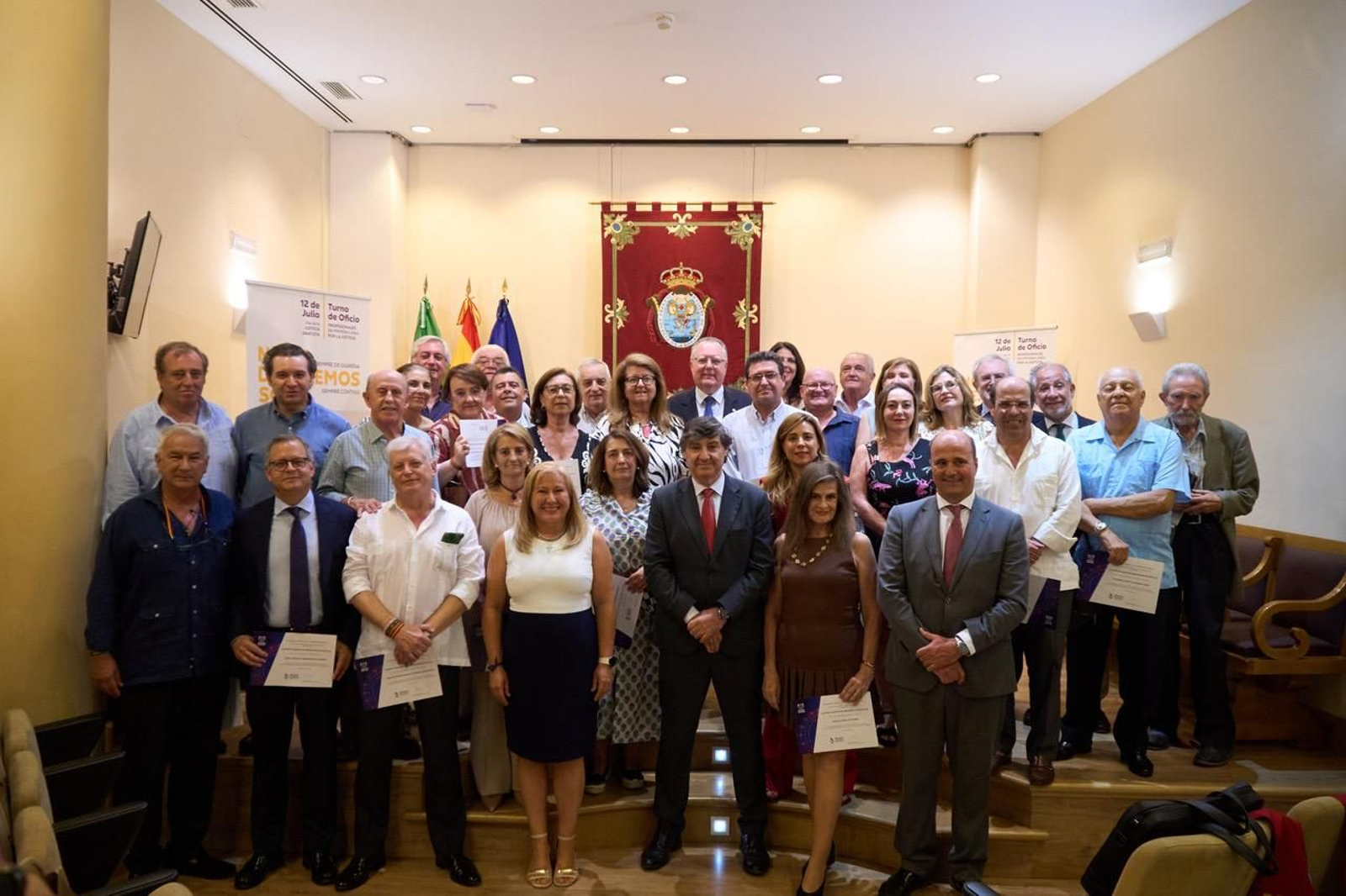 El homenaje a los abogados del Turno de Oficio.