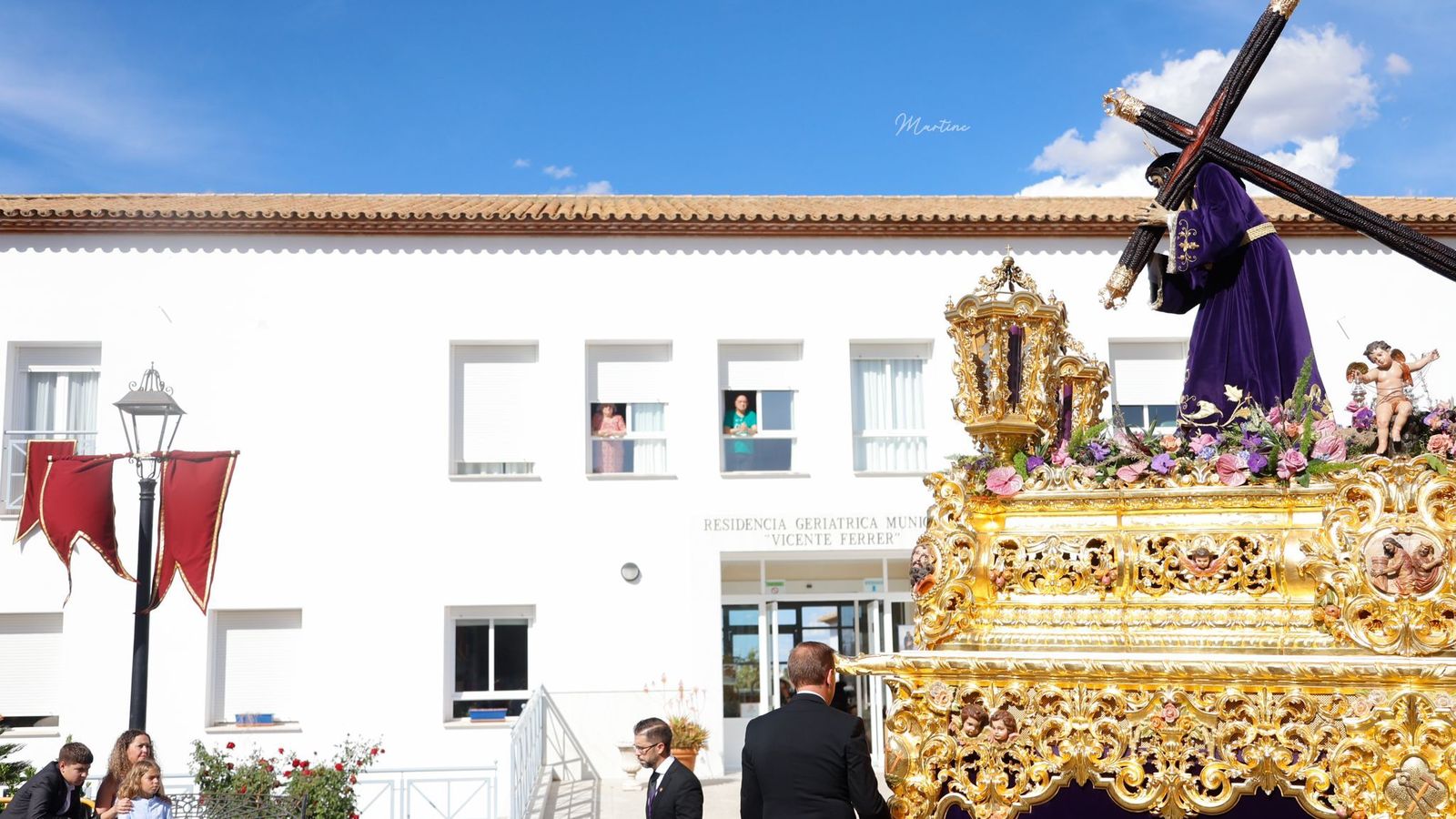 La imagen del Nazareno en la residencia Vicente Ferrer
