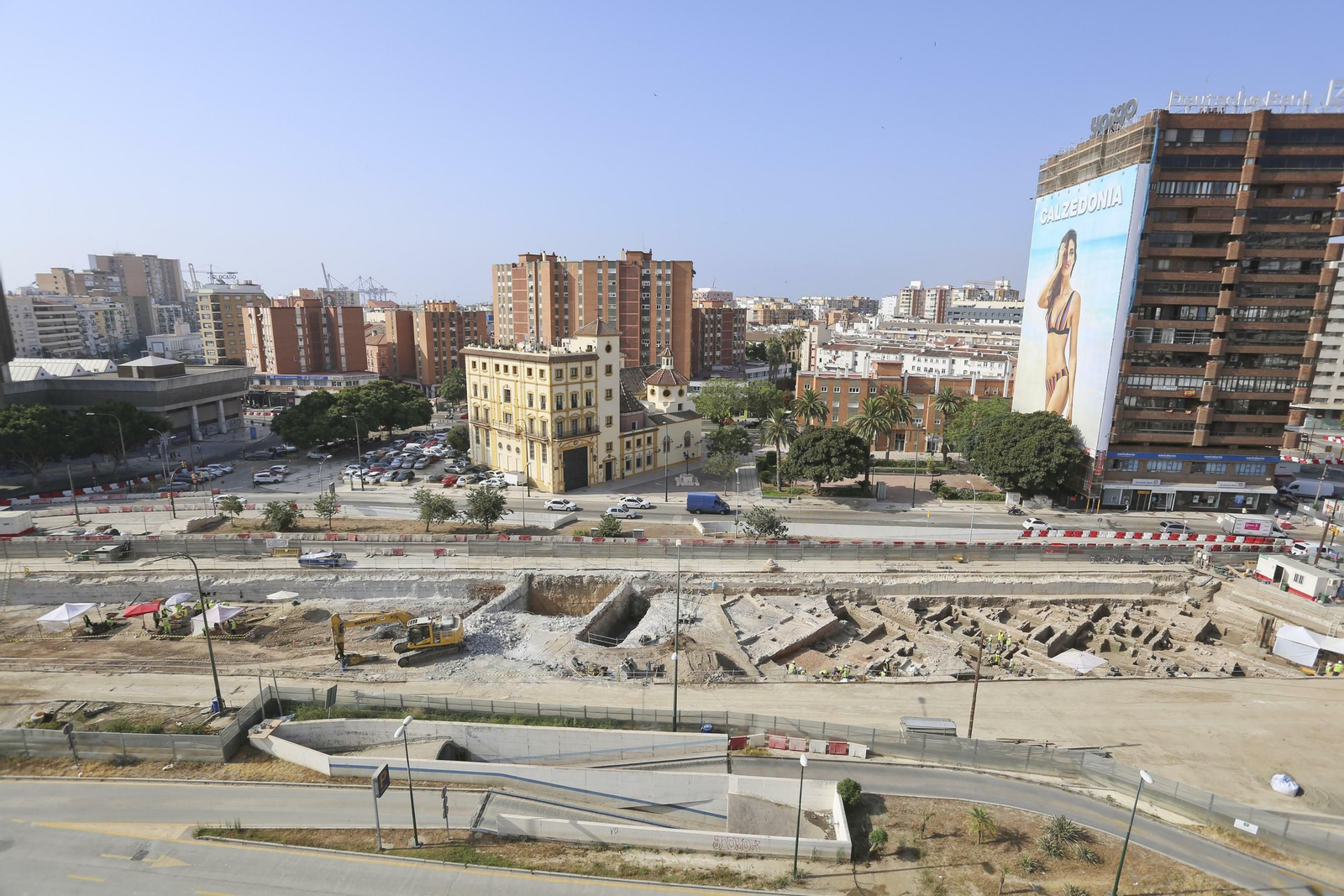 Las fotos de los restos arqueológicos en la obra del Metro de Málaga