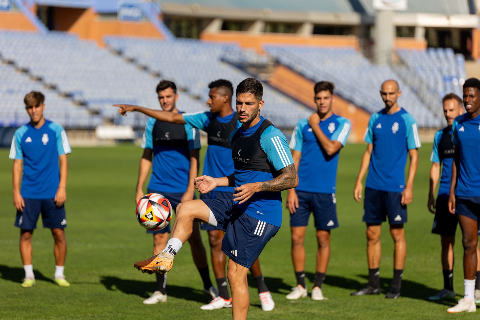 Las mejores imágenes del entrenamiento de este jueves del Recreativo de Huelva