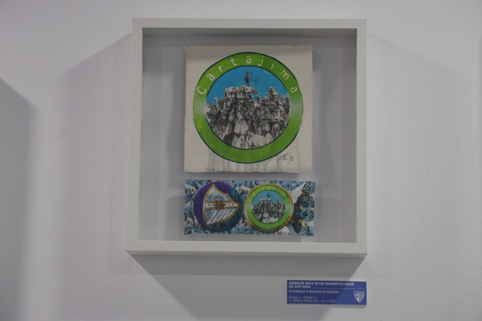 Brazaletes obras de arte del Málaga CF para la provincia