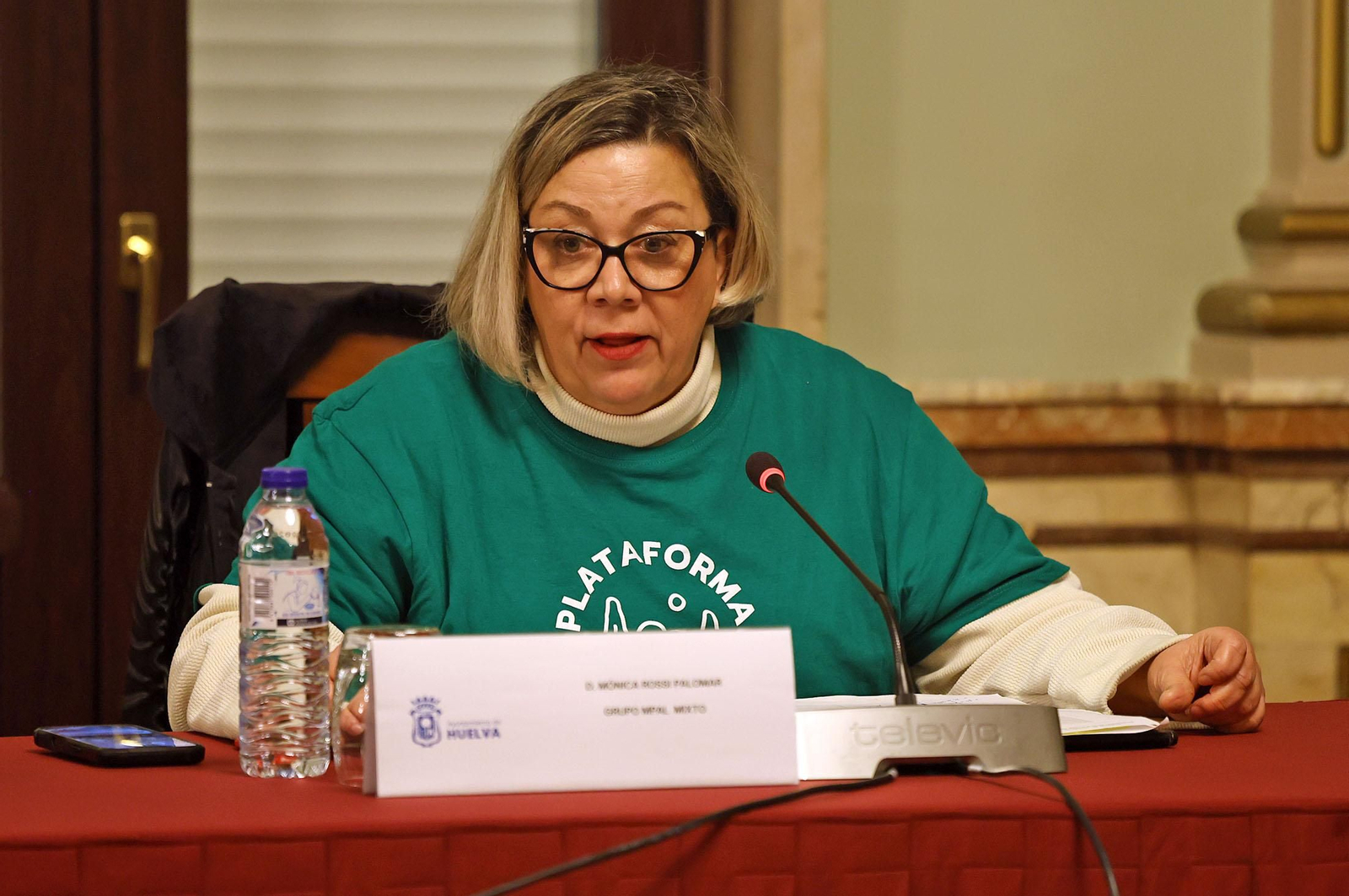 Imágenes de la sesión plenaria del Ayuntamiento de Huelva