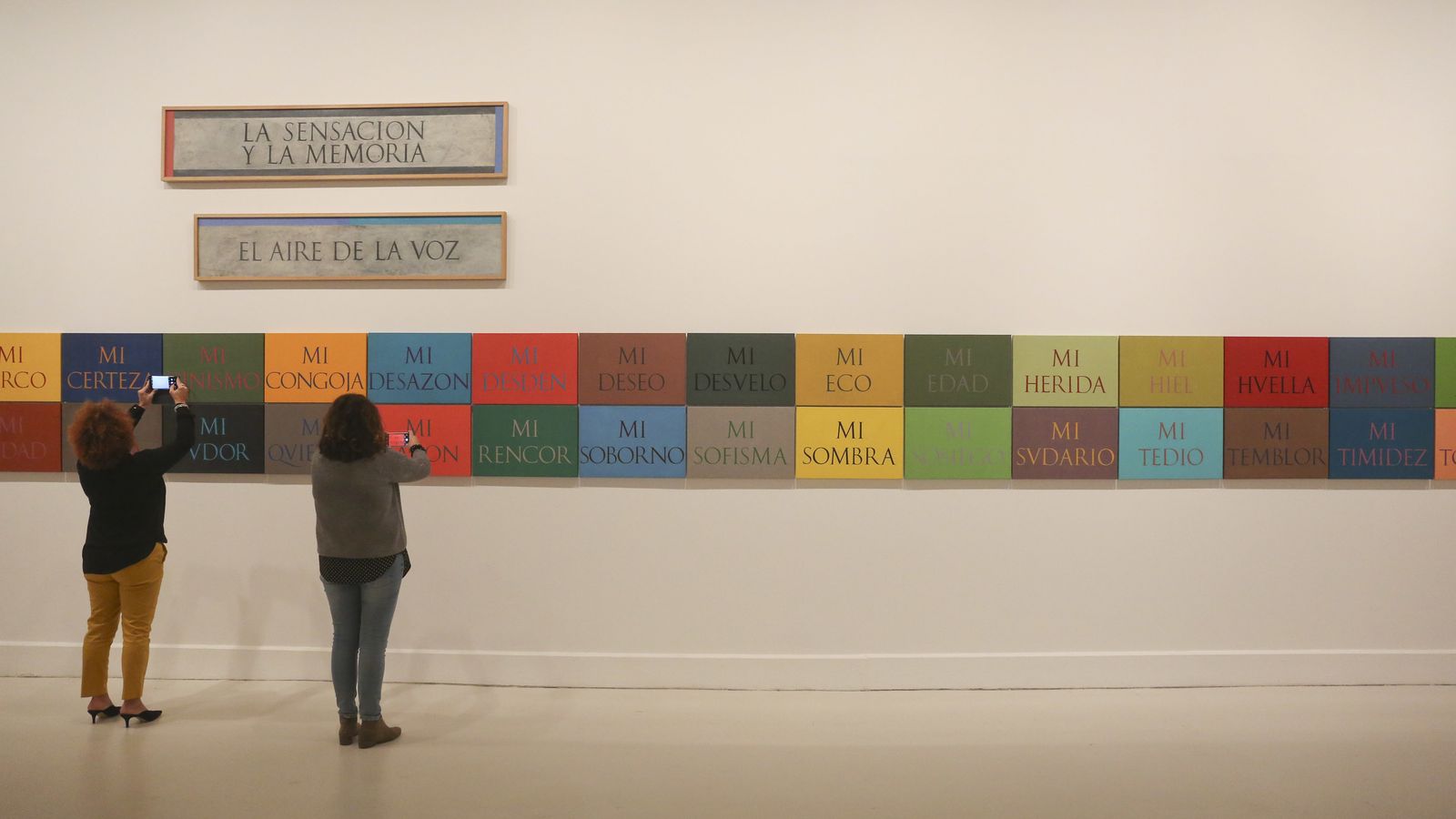 Instalación del artista en la muestra.