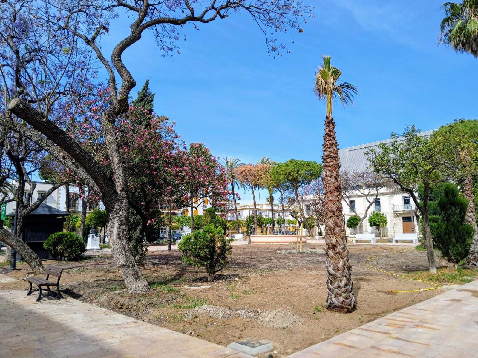 Las imágenes de la reforma de la plaza de El Polvorista, en El Puerto de Santa María