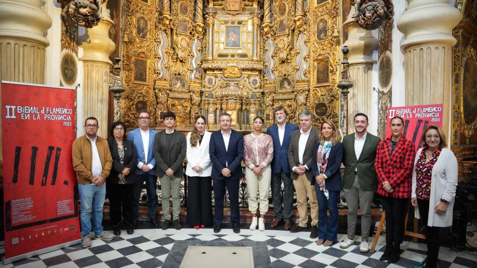 Un momento de la presentación de la Bienal en San Luis de los Franceses.