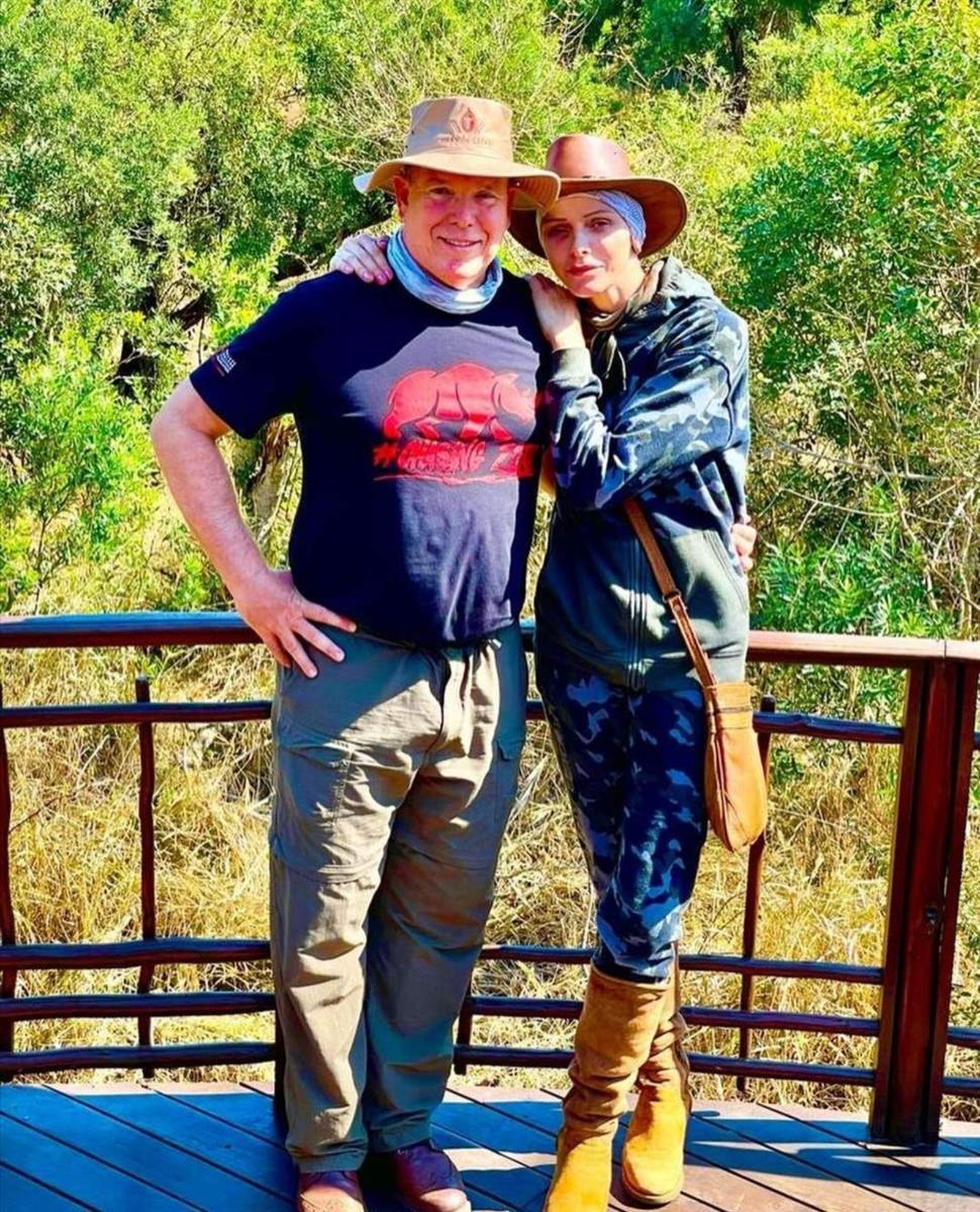 Alberto de Mónaco y Charlene, en una de las visitas del soberano monegasco a Sudáfrica, donde ella ha pasado más de medio año debido a un problema médico.
