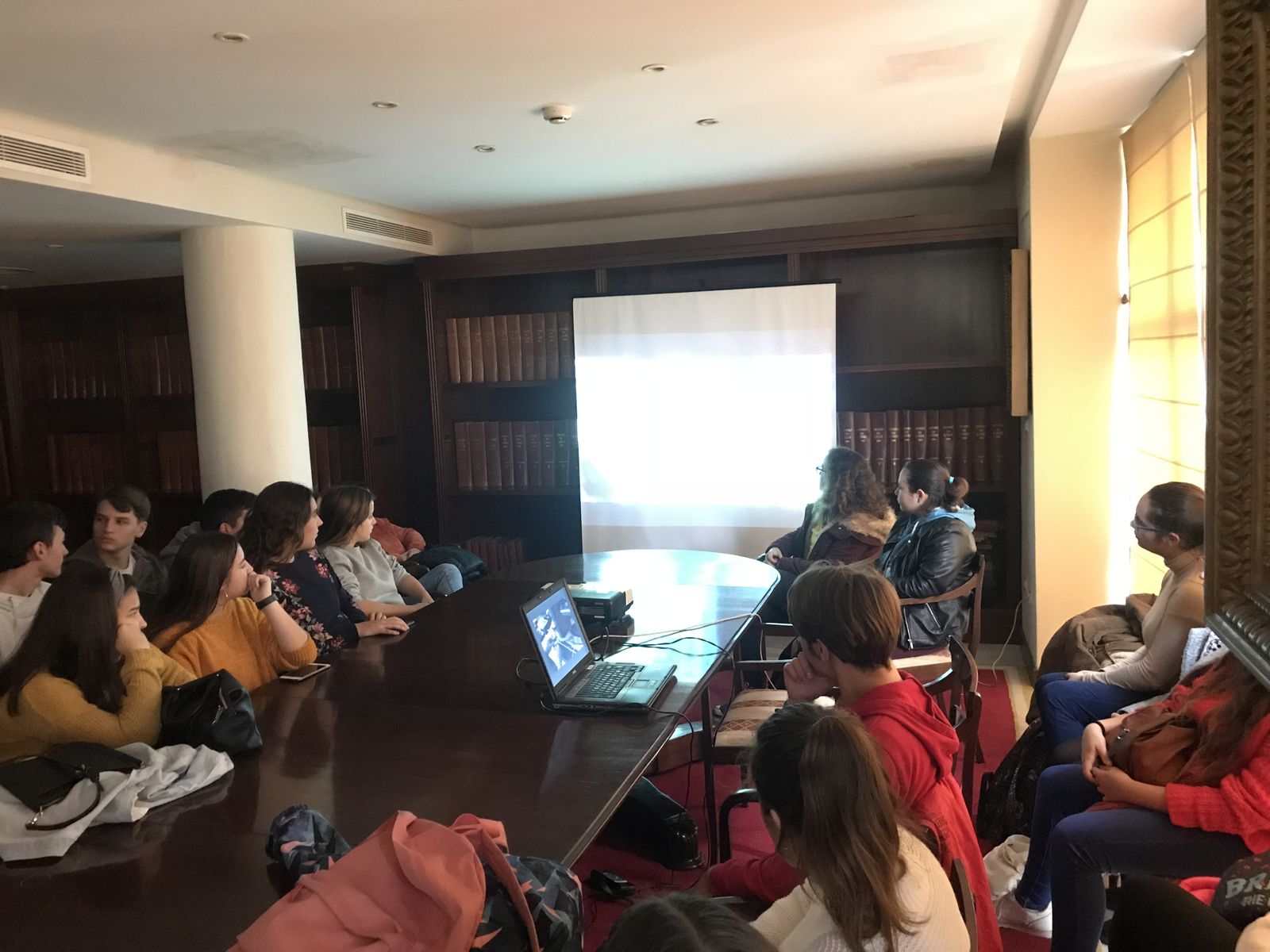 Visita del colegio Cortadura. 16 de noviembre