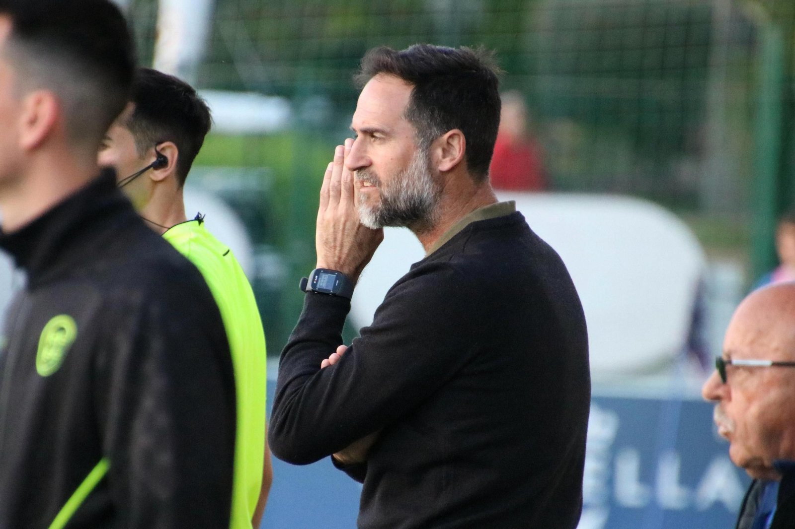 Abel Segovia, durante el Marbella-Algeciras.