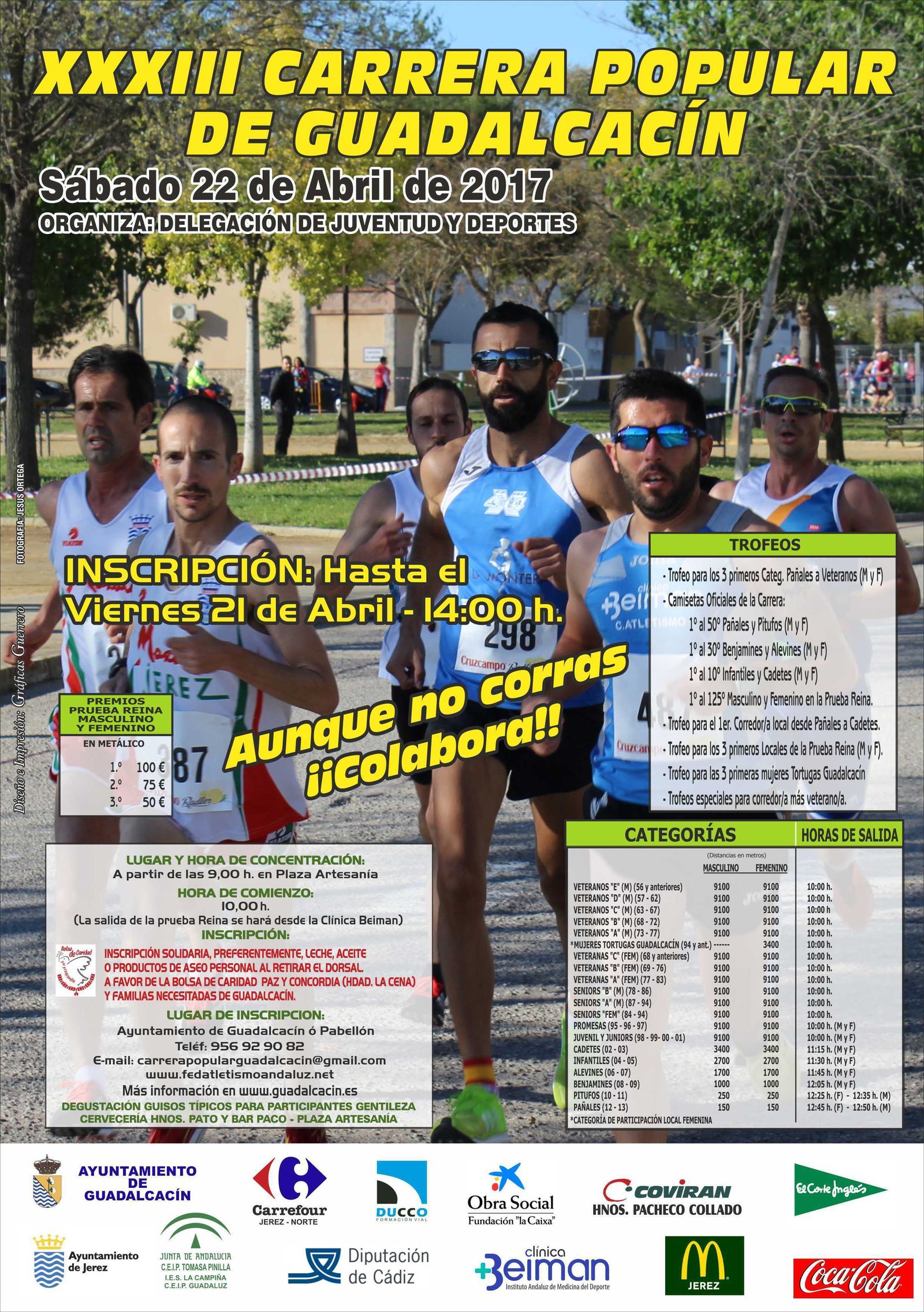 Cartel anunciador de la Carrera.