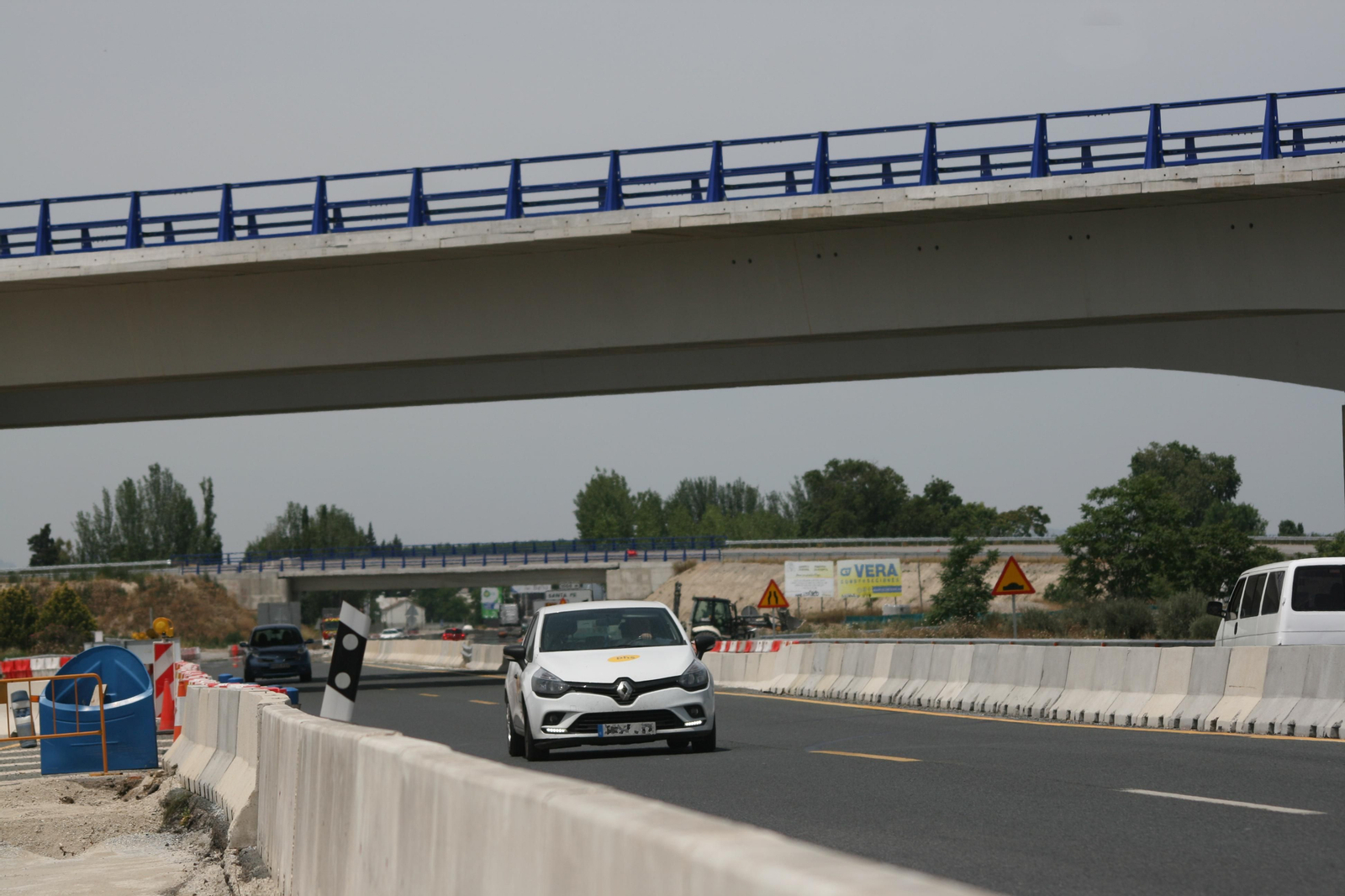 Fotos de las obras de la Segunda Circunvalación de Granada en junio de 2020