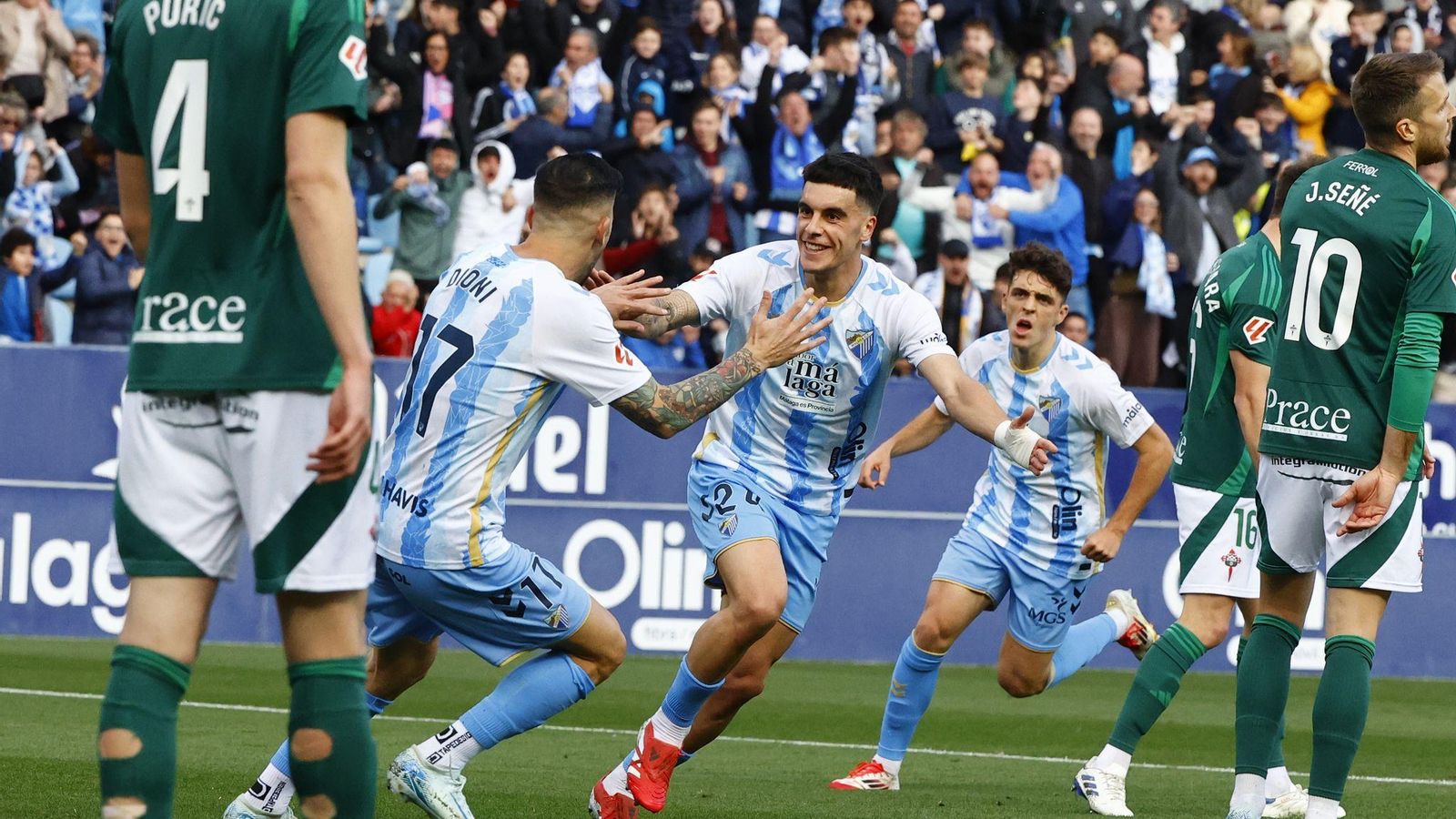 El Málaga CF-Racing de Ferrol, en fotos