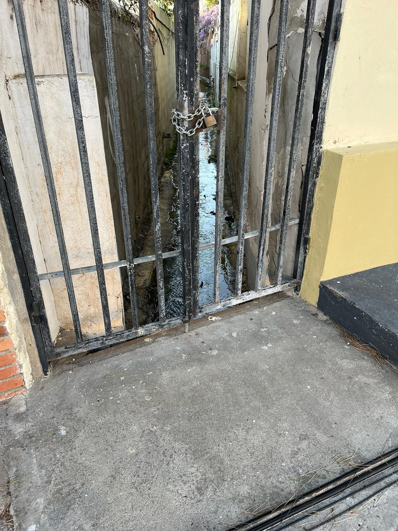 El vertido de aguas residuales en la Colonia San Miguel.