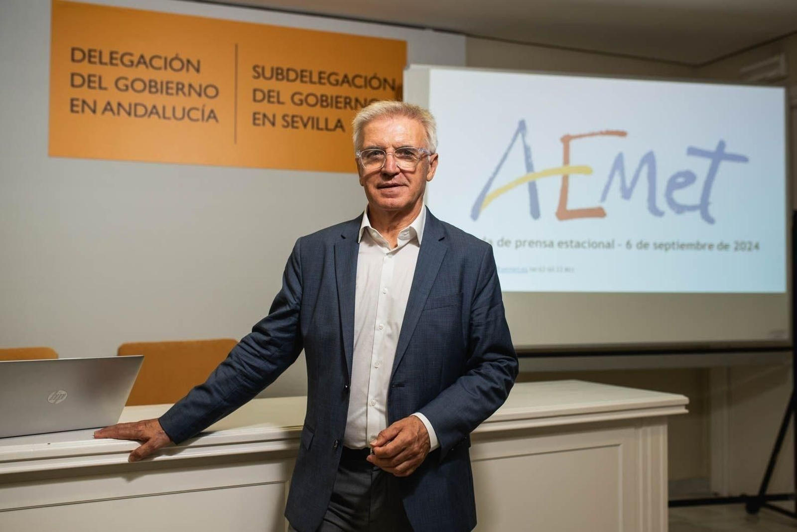 El delegado de la Aemet en Andalucía, Juan de Dios del Pino.