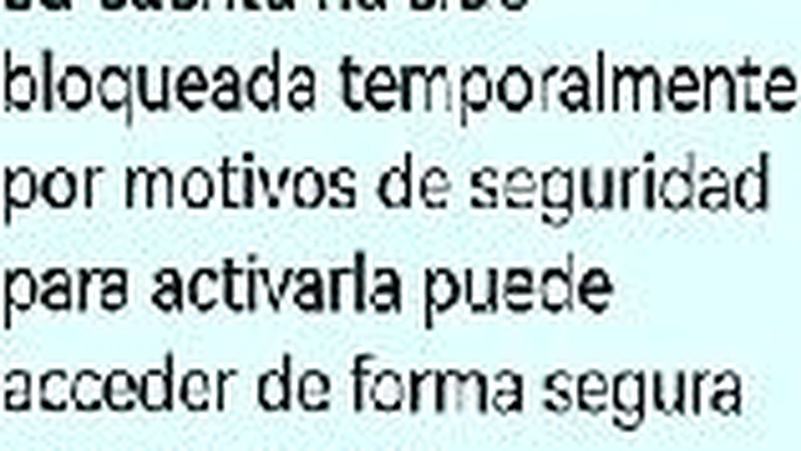 Ejemplo de SMS fraudulento.
