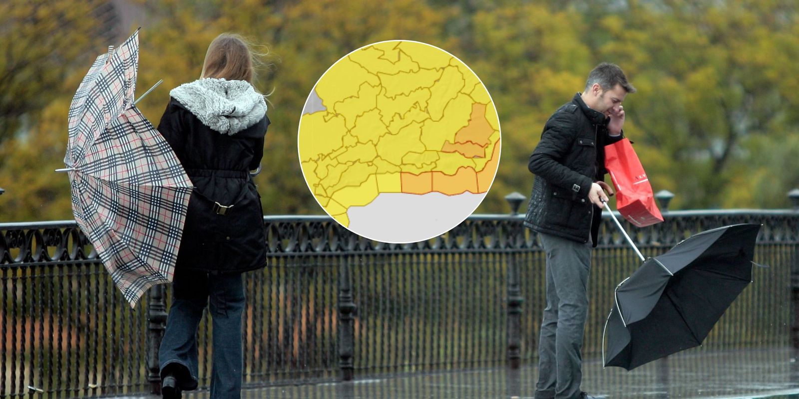 El mapa de Andalucía volverá a estar plagado de avisos por viento fuerte del oeste.