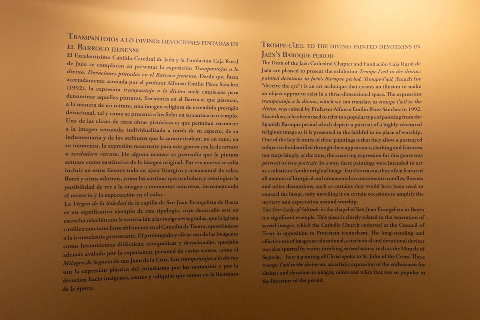 Exposición 'Trampantojos a lo divino: Devociones pintadas en el Barroco giennense', en imágenes