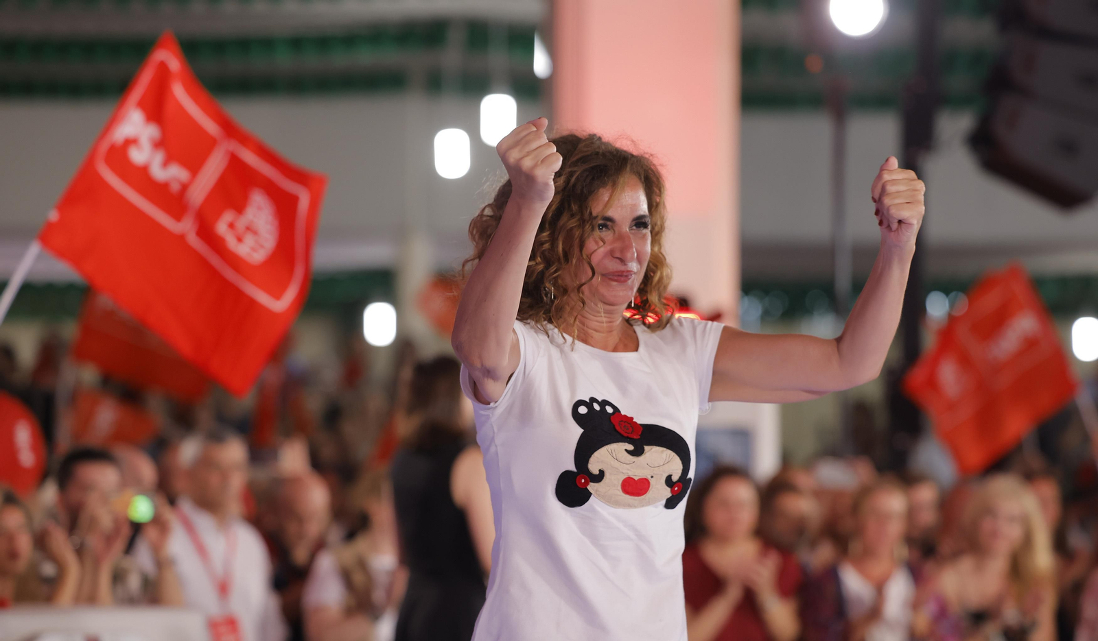 Las imágenes del mitin de Pedro Sánchez en Dos hermanas