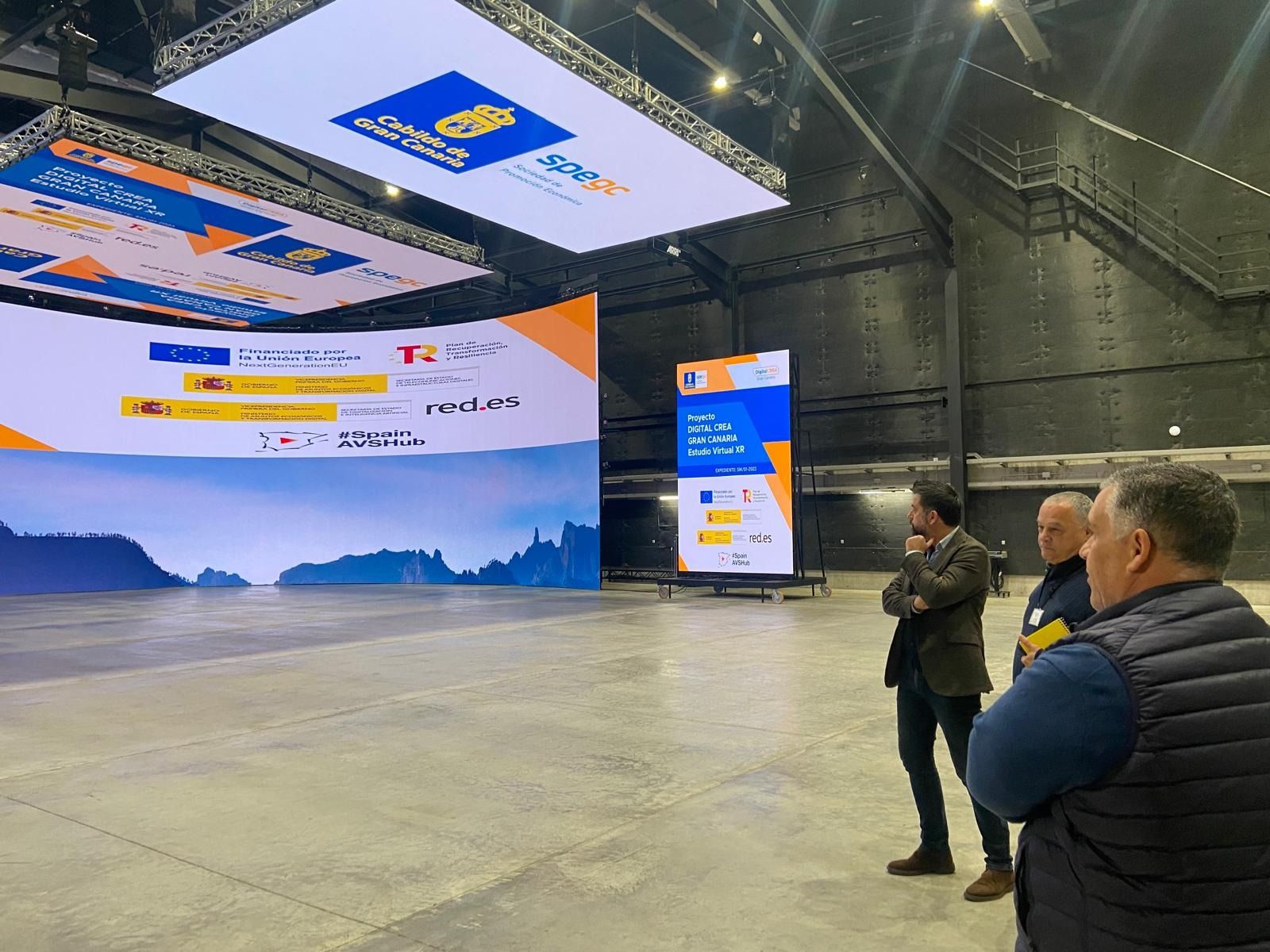 Una de las visita de Fran González en su viaje a Las Palmas.