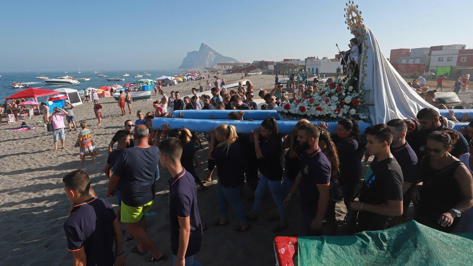 Las mejores fotos de la procesión de la Virgen del Carmen en La Línea