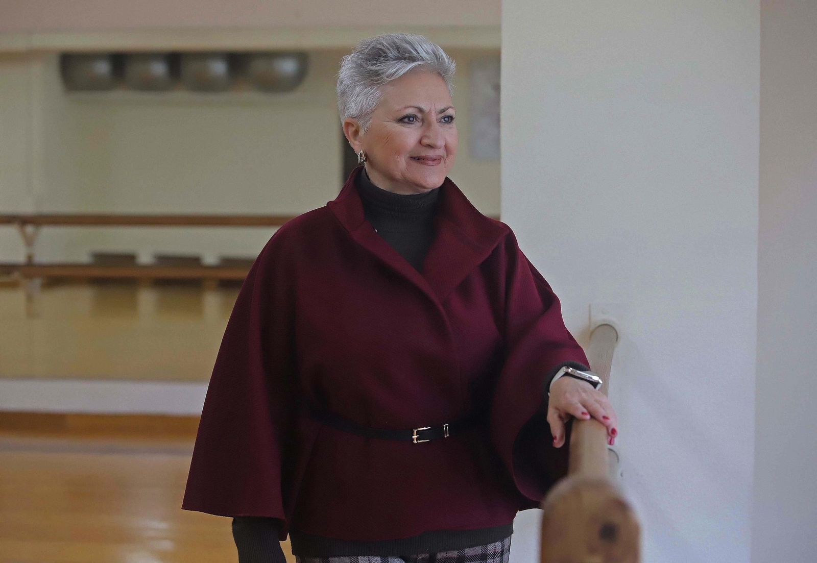 Ana Rosa Ruiz, directora de Adagio y además profesora de flamenco, en la sala principal de la academia.
