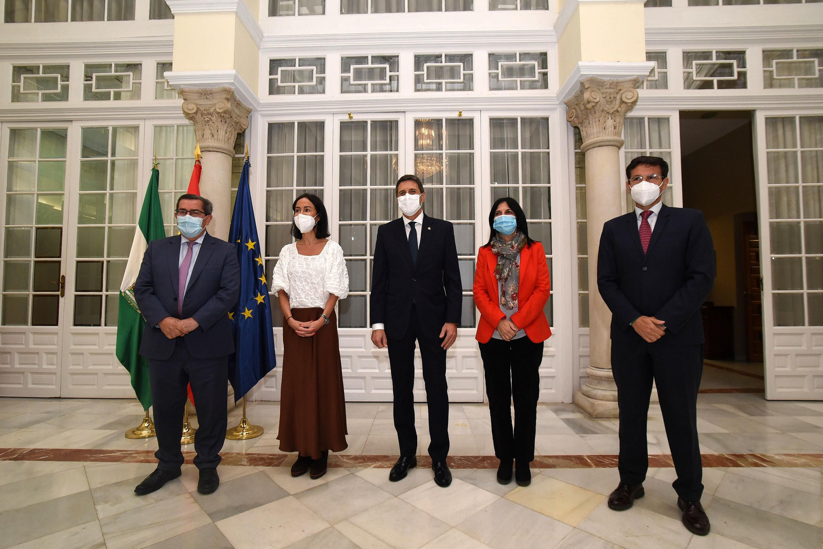José Entrena, Isabel Pardo de Vera, Pedro Fernández, Inmaculada López Calahorro y Francisco Cuenca José Entrena, Isabel Pardo de Vera, Pedro Fernández, Inmaculada López Calahorro y Francisco Cuenca