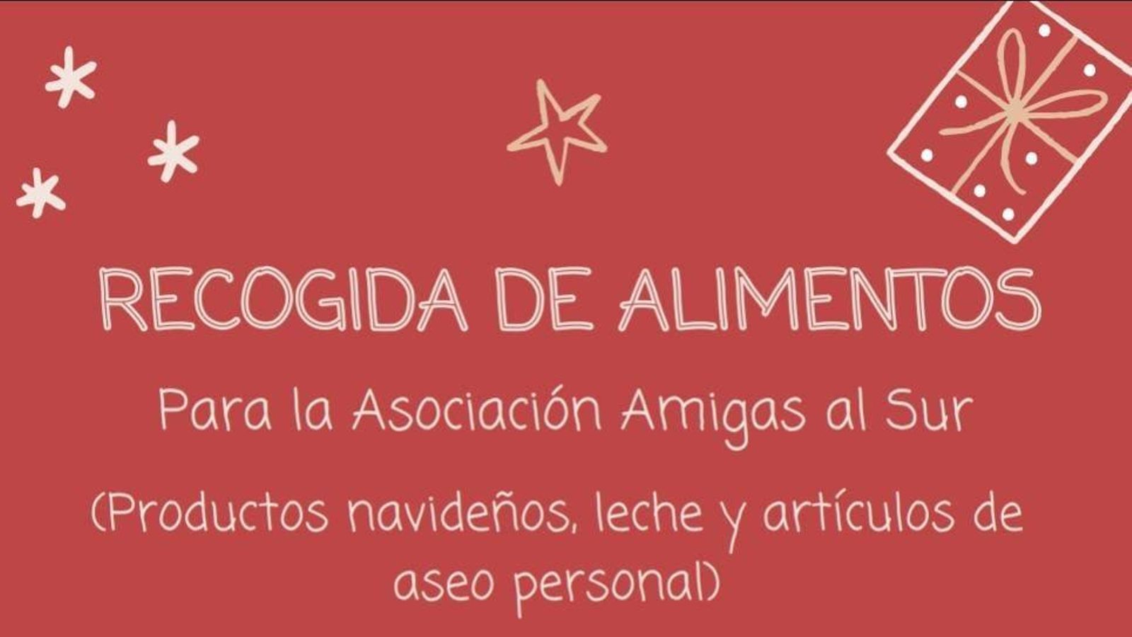 Cartel de la recogida de alimentos