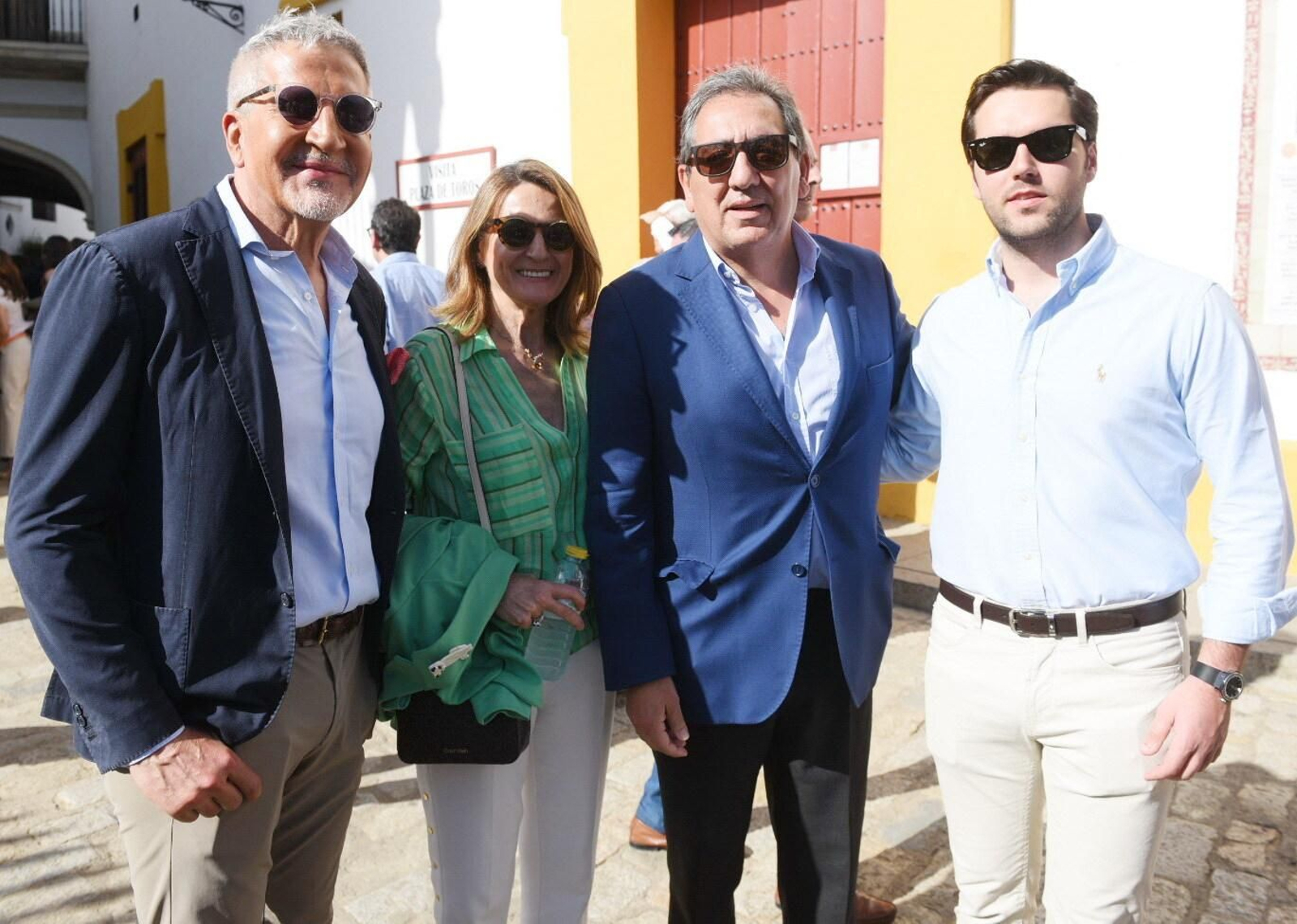 Jesús Caballero, Maria Luisa Abadía, Antonio Pulido y Alejandro Páez