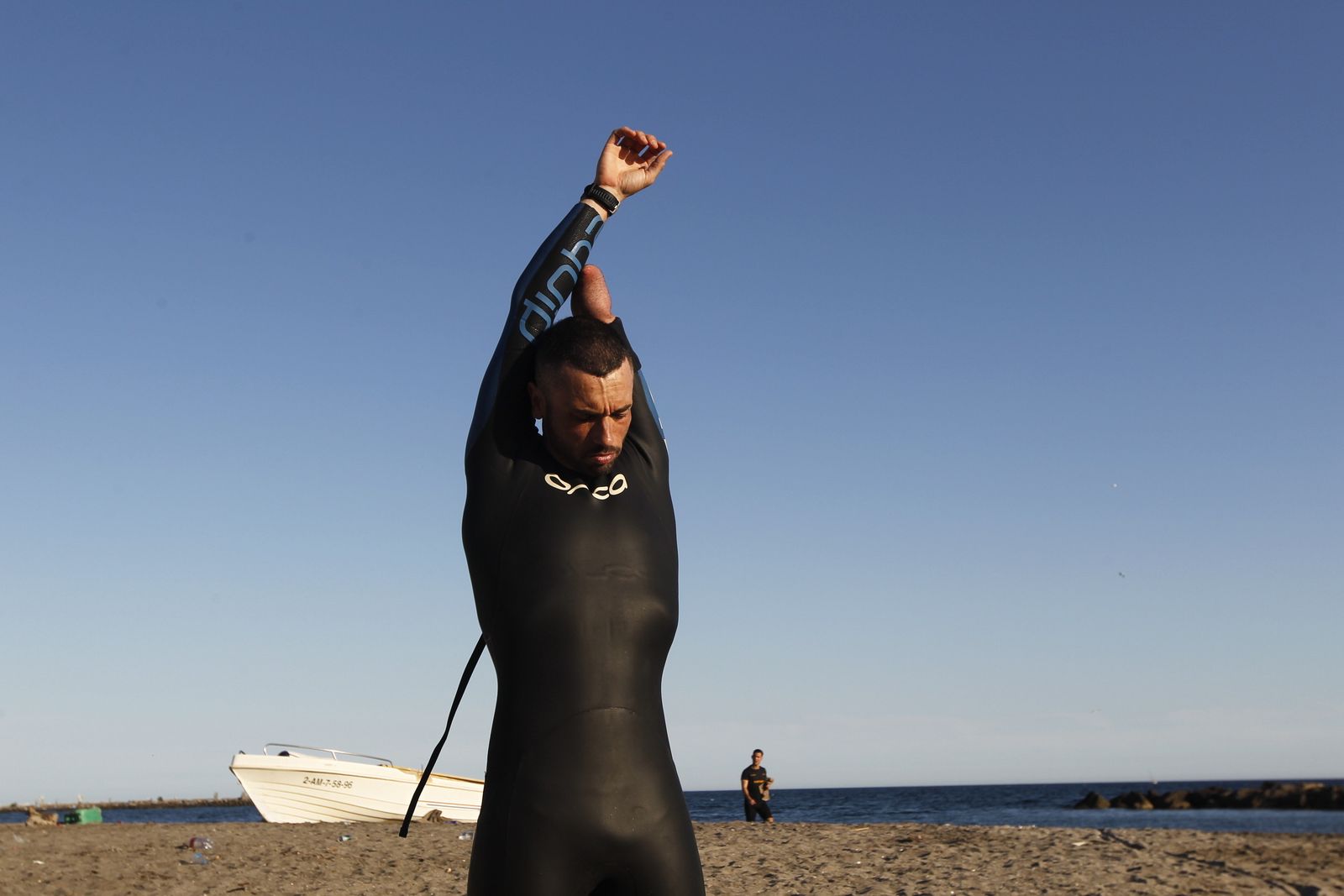 Galería gráfica entrenamiento paratriatleta Jairo Ruiz. Almería