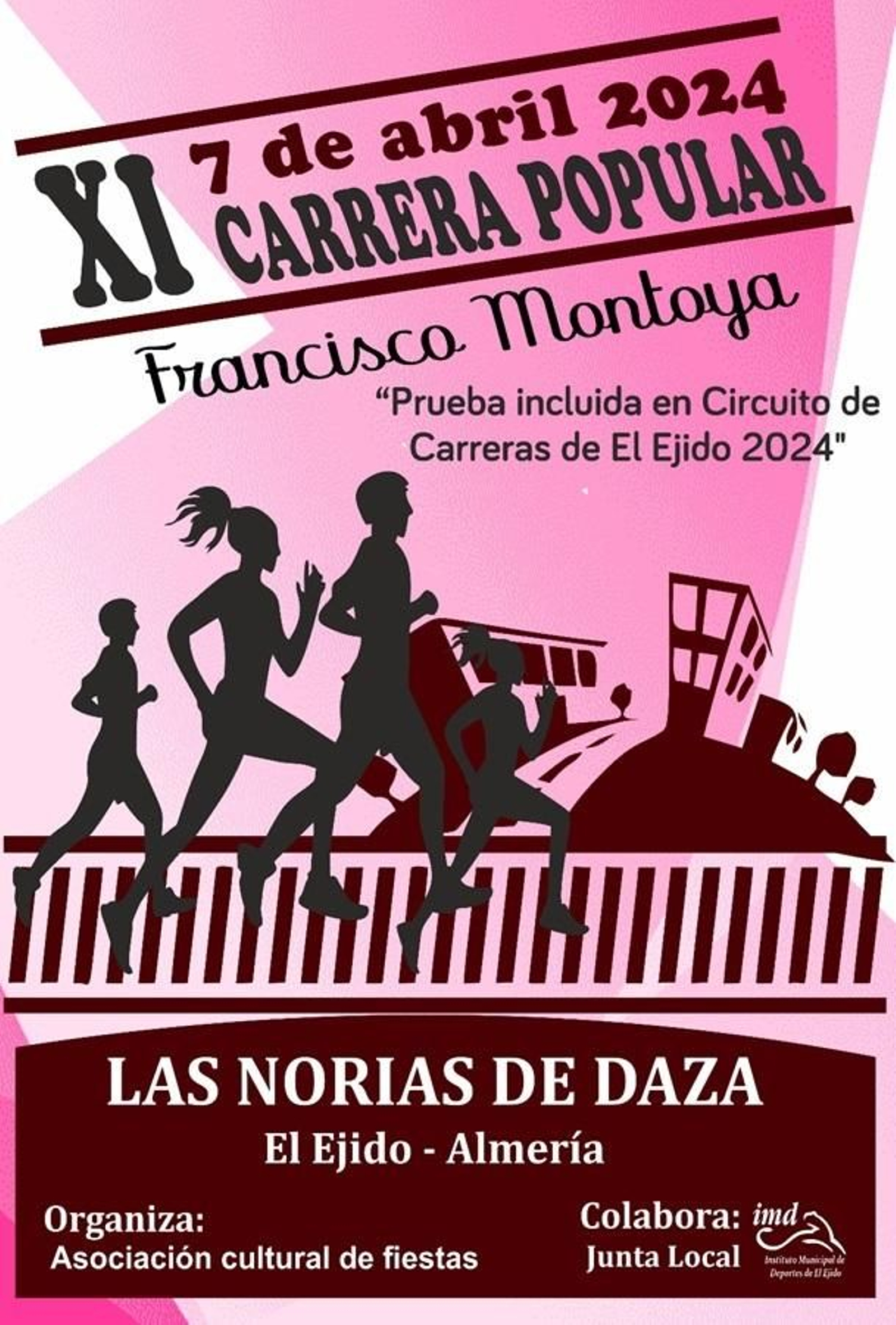 Cartel de la prueba que se celebrará en Las Norias.