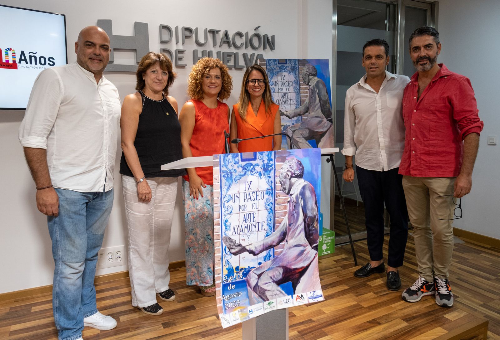 Presentación de la edición de este año de 'Un Paseo por el Arte' en la Diputación de Huelva.