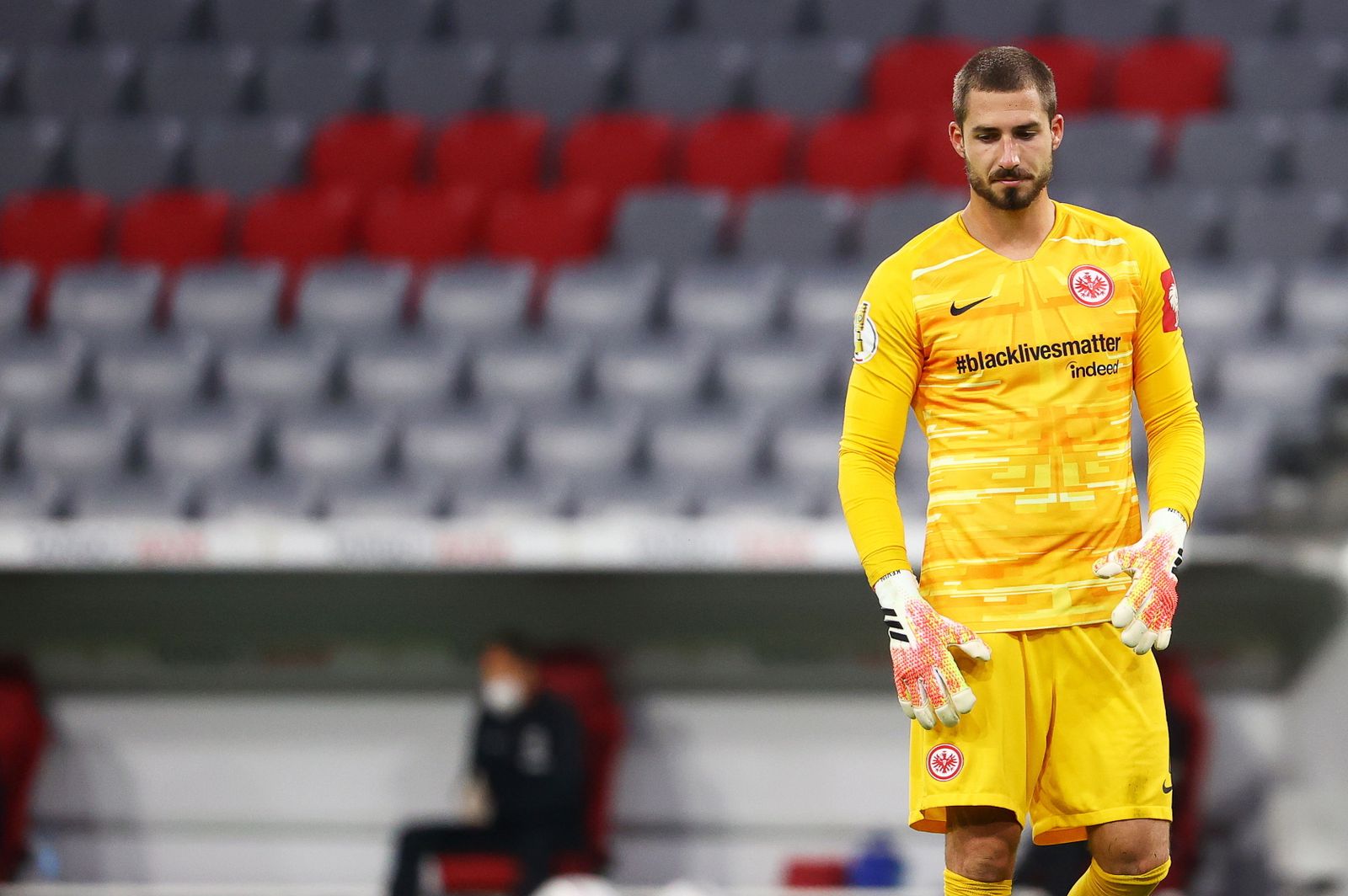 Kevin Trapp, en un partido del Eintracht.
