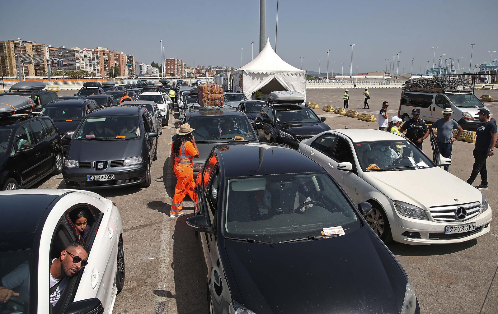 Fotos del domingo en la Operación Paso del Estrecho en Algeciras