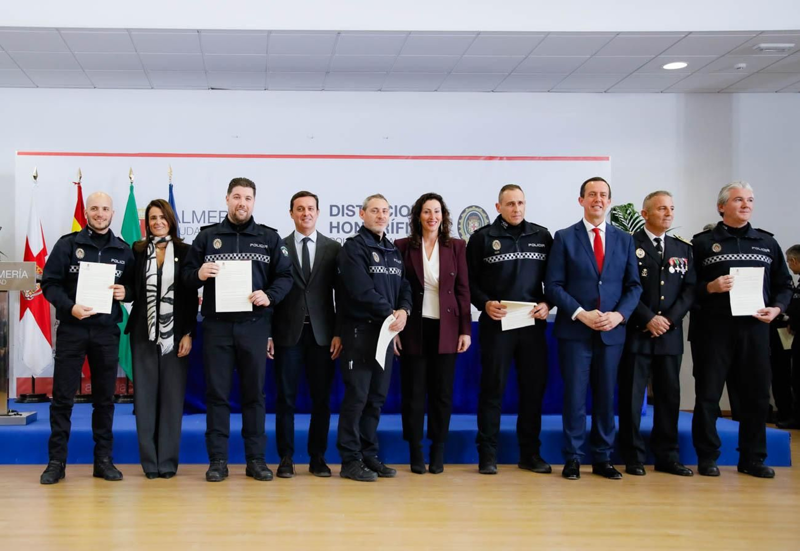 Las imágenes del la celebración de San Esteban en la Jefatura de la Policía Local