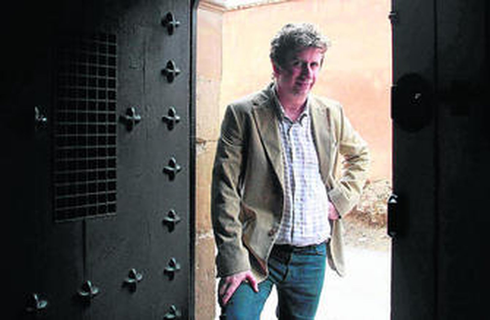 El actor, ayer, en la Fundación Rodríguez Acosta.