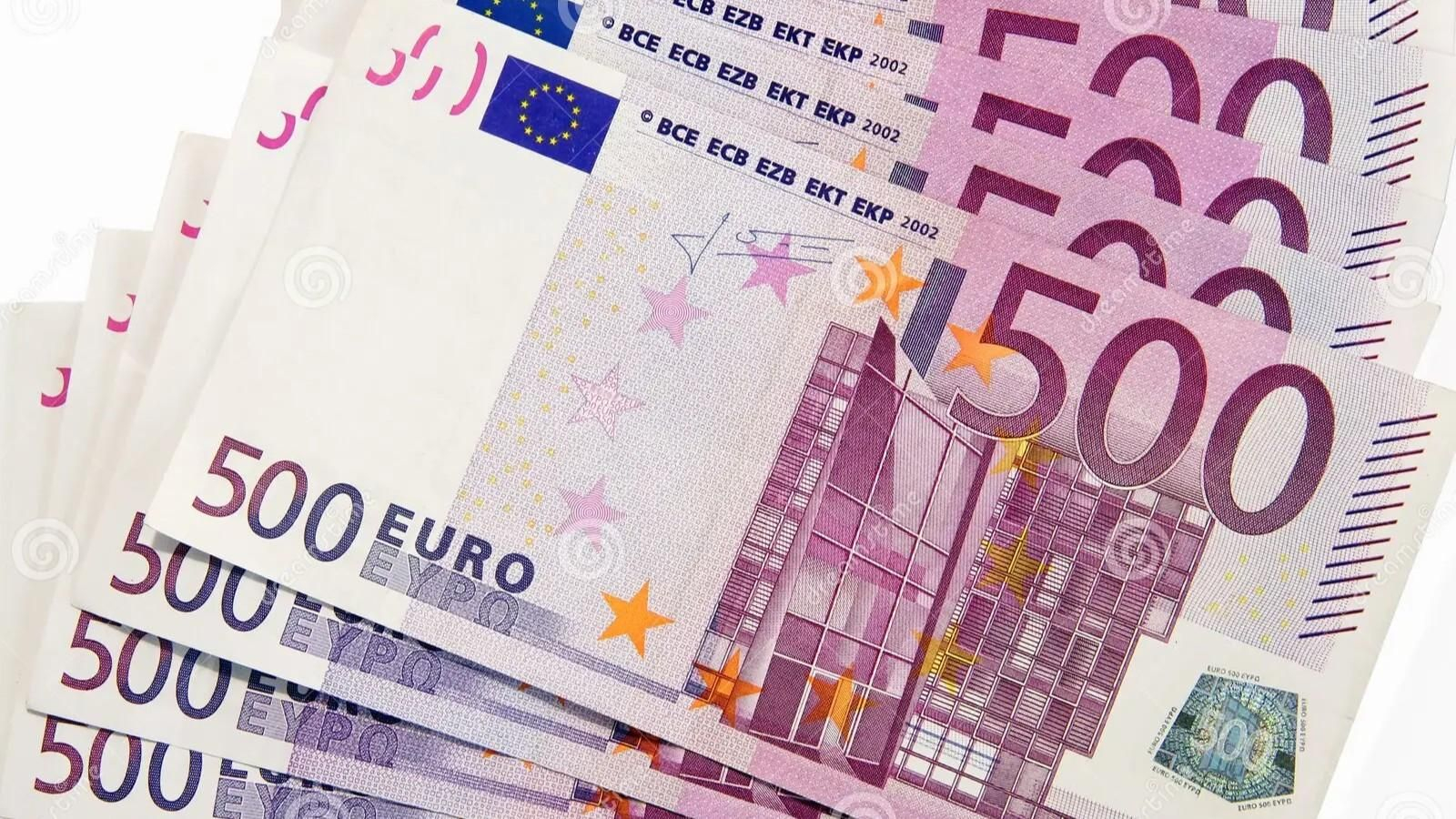 Billetes de 500 euros.