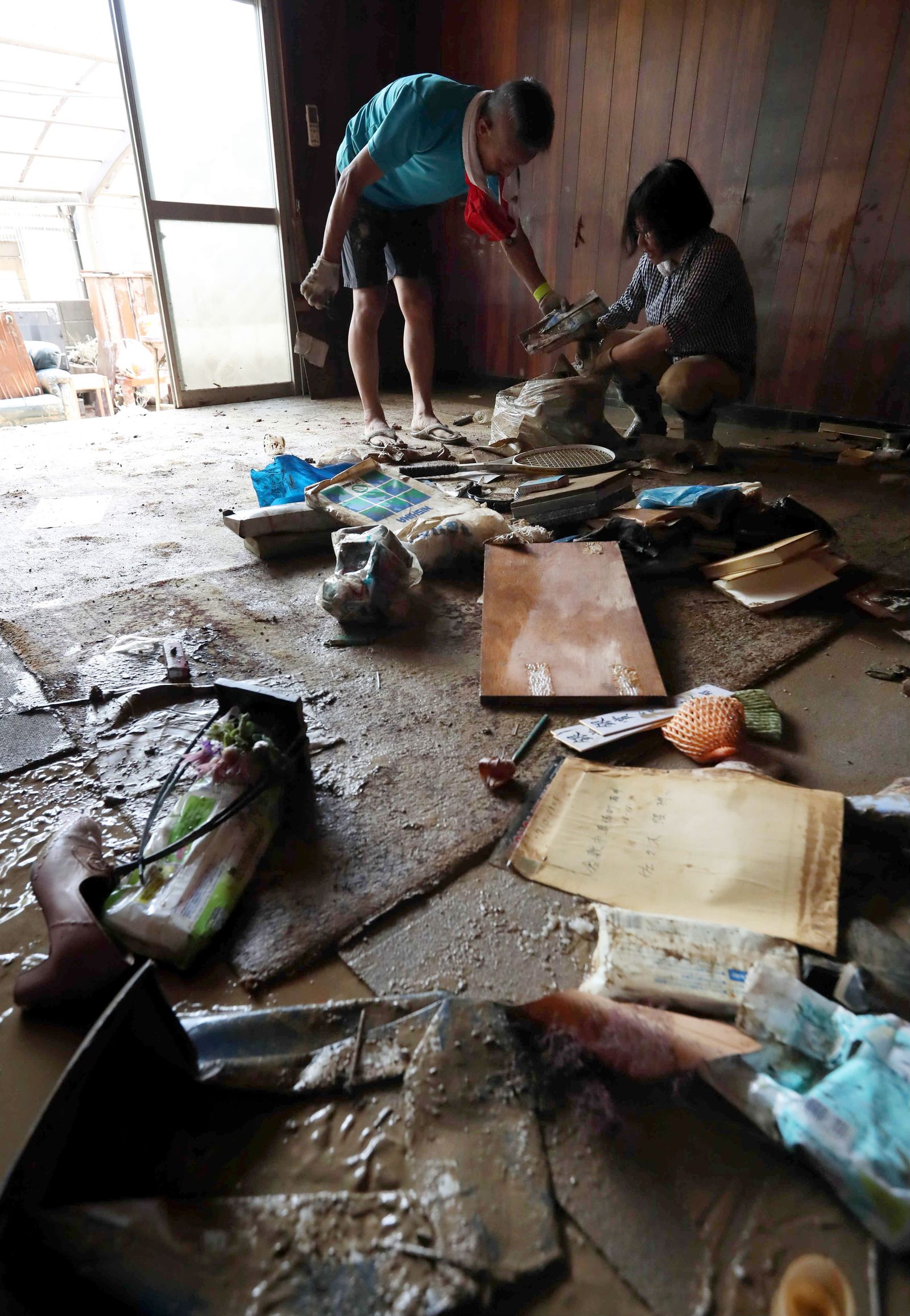 Imágenes de las lluvias en Japón