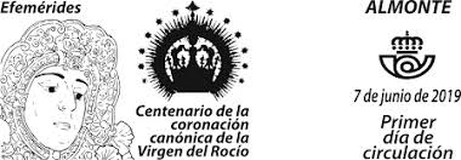 Sello del centenario de la coronación canónica de la Virgen.