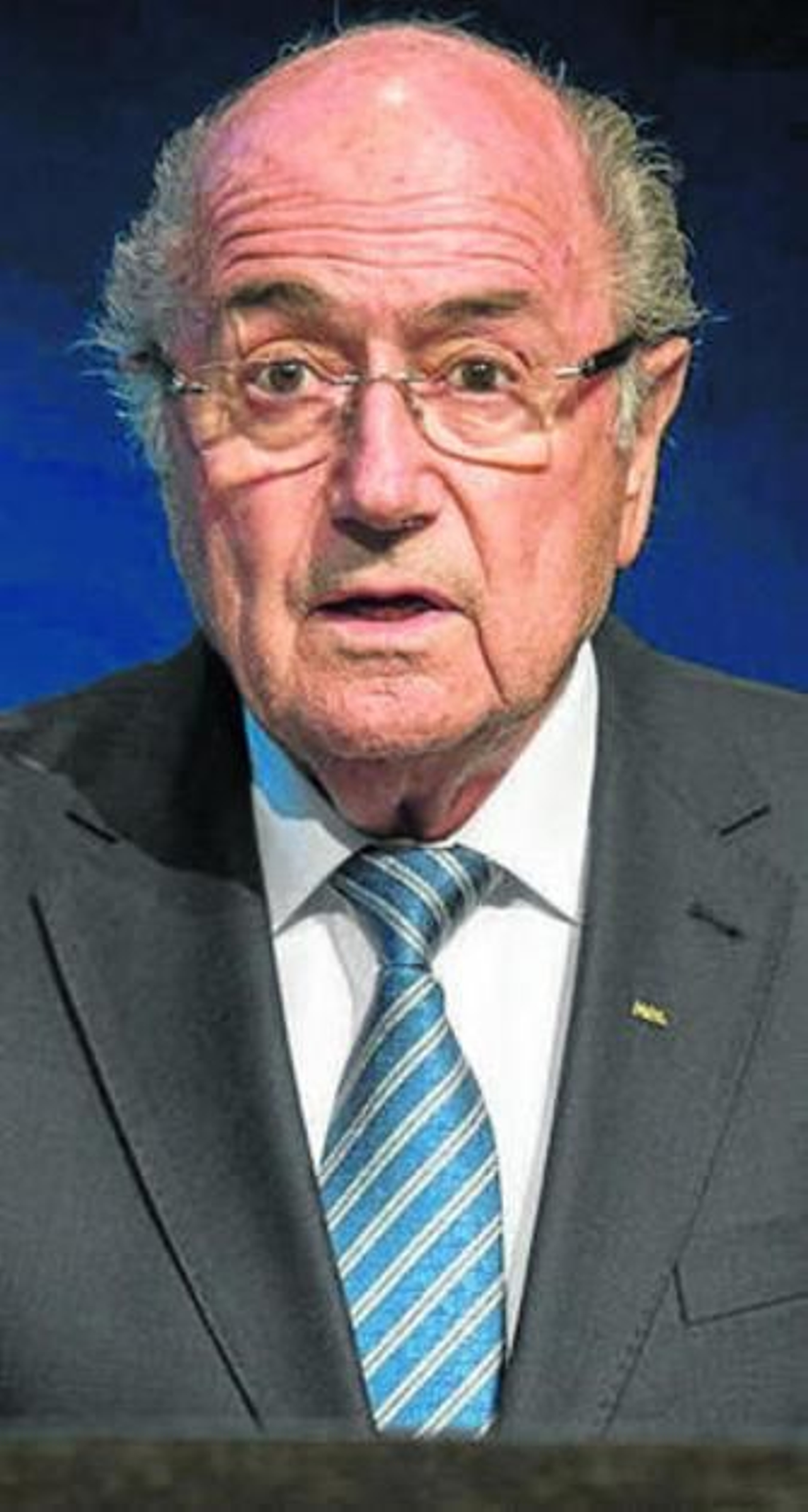 Joseph Blatter, ayer.