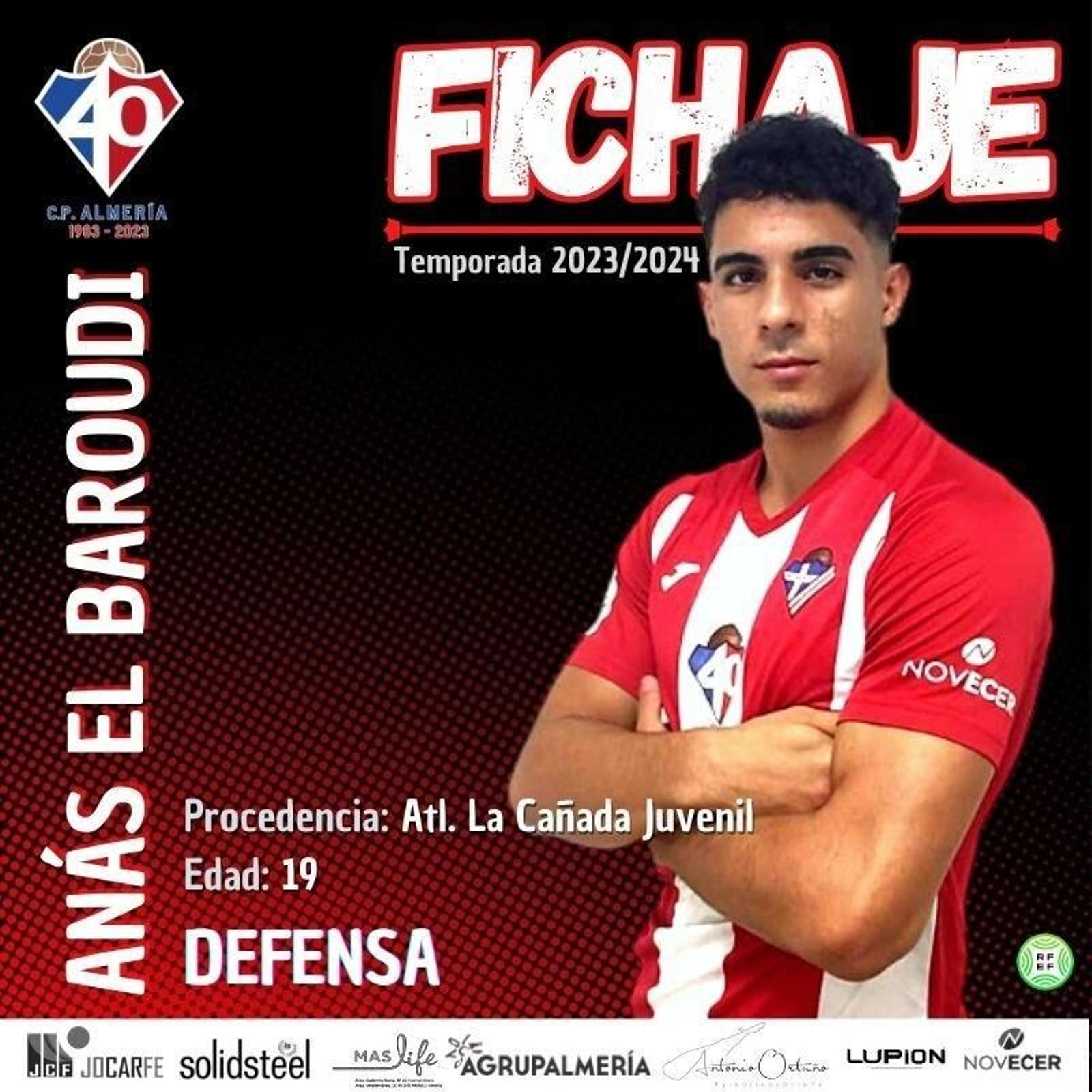 Anuncio del zaguero marroquí