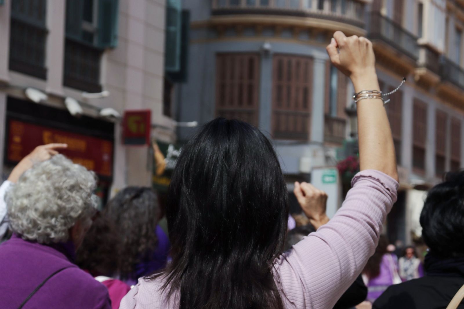 La manifestación del 8M en Málaga, en fotos