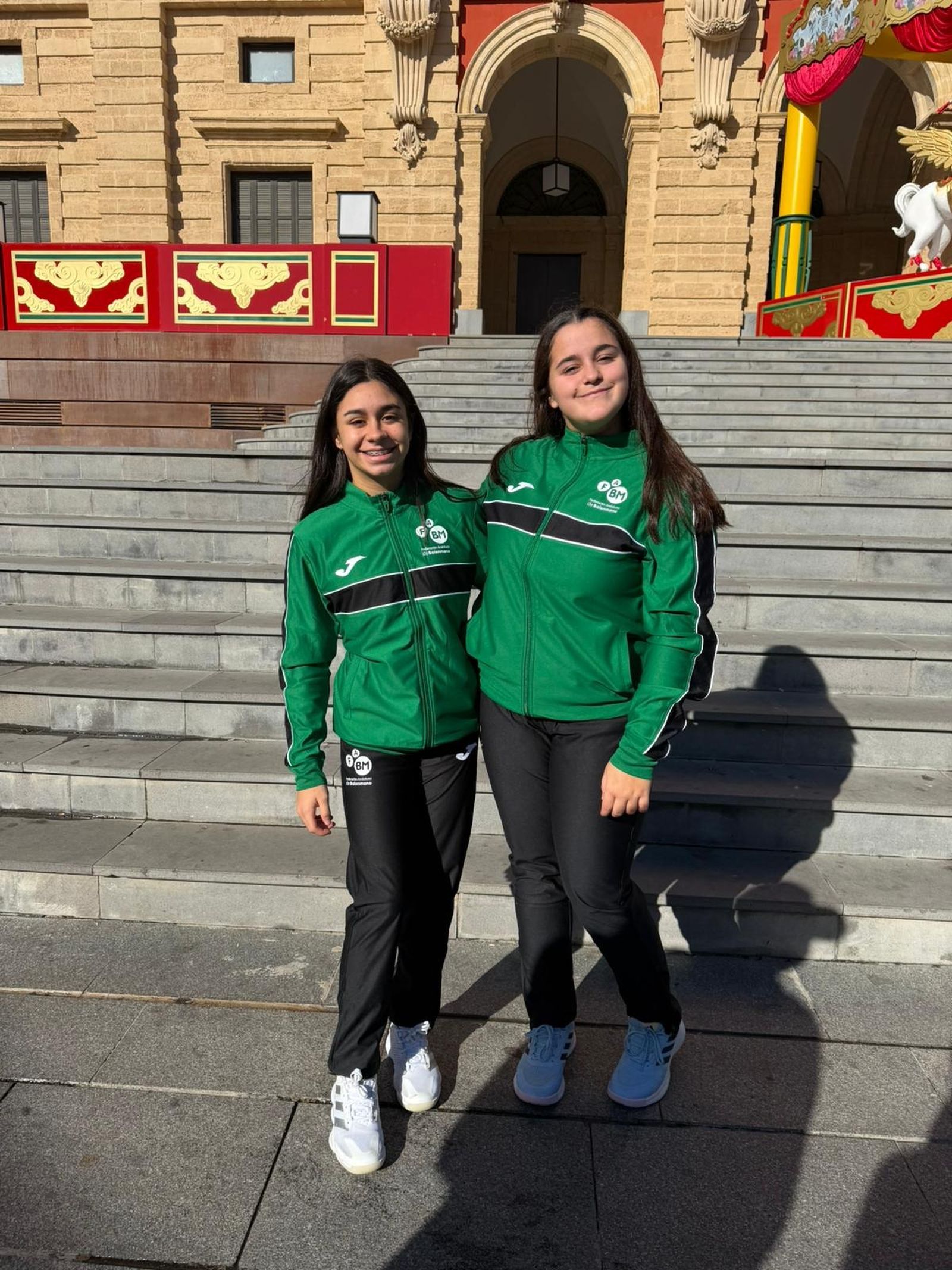 Sara Espinosa y Lucía del Carmen Rojas, con la selección andaluza