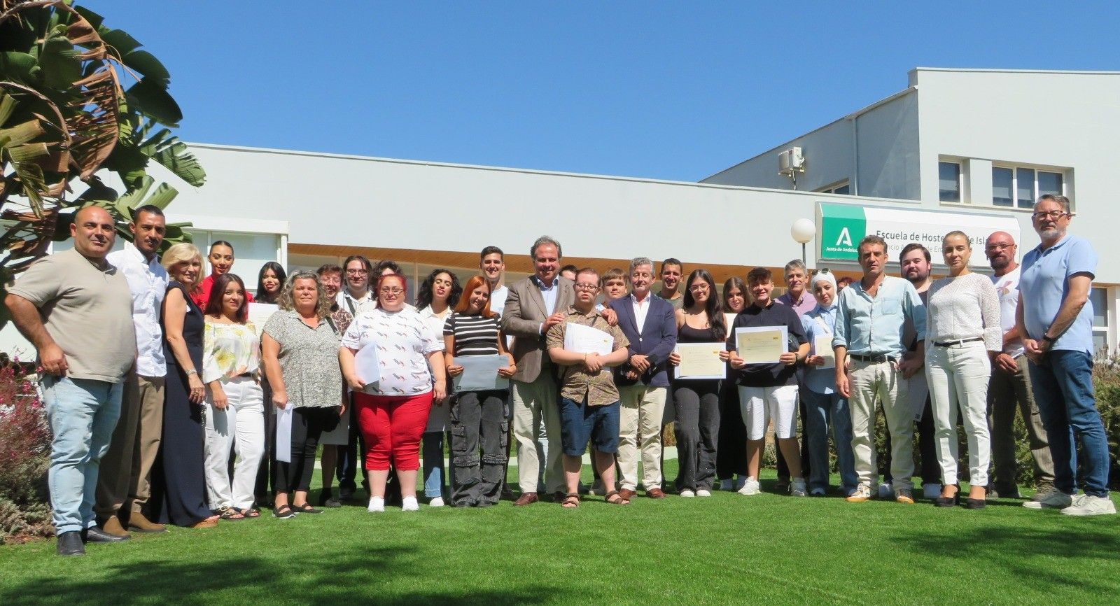 Duarte con los alumnos