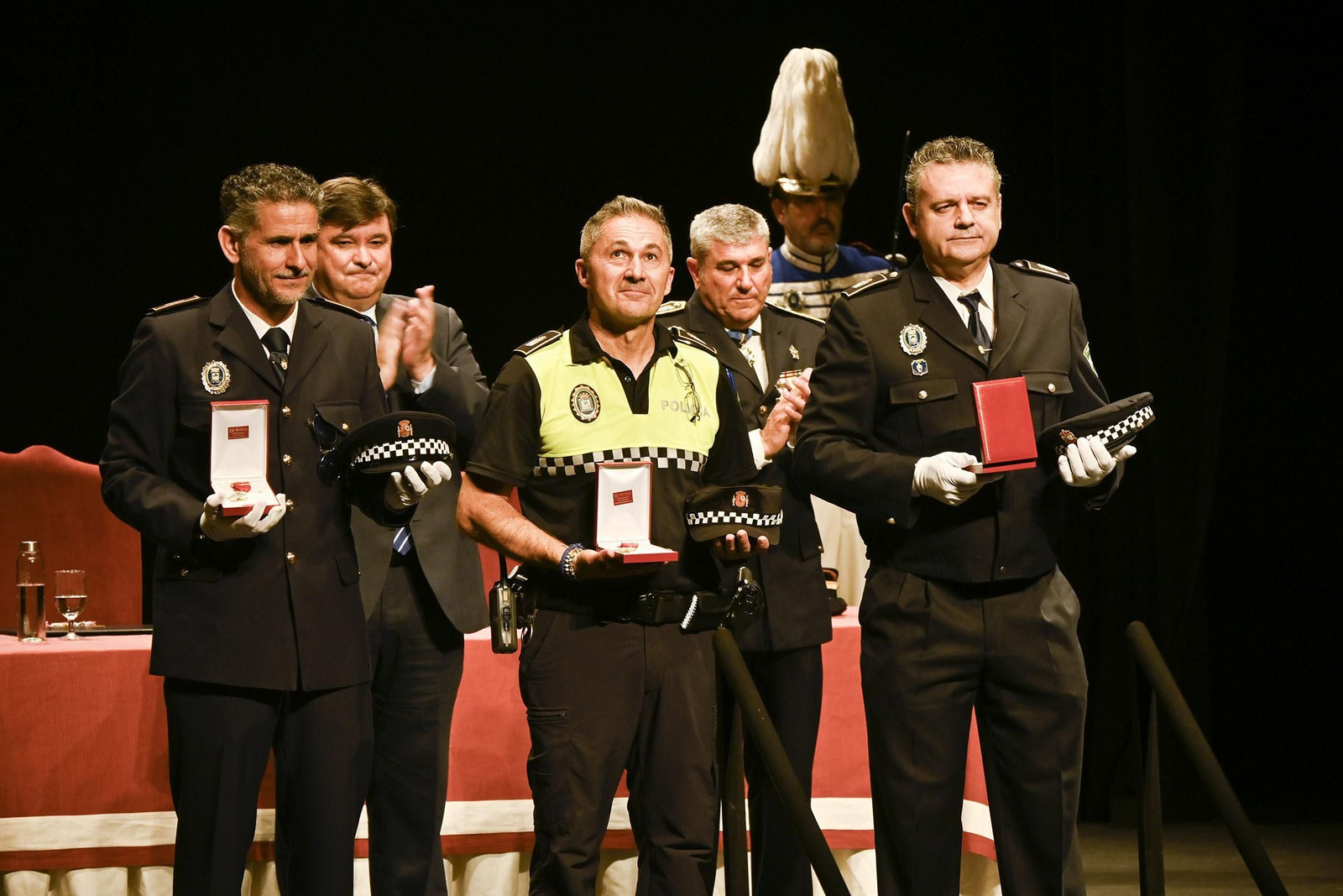 Imágenes del acto del Día de la Policía Local de Huelva