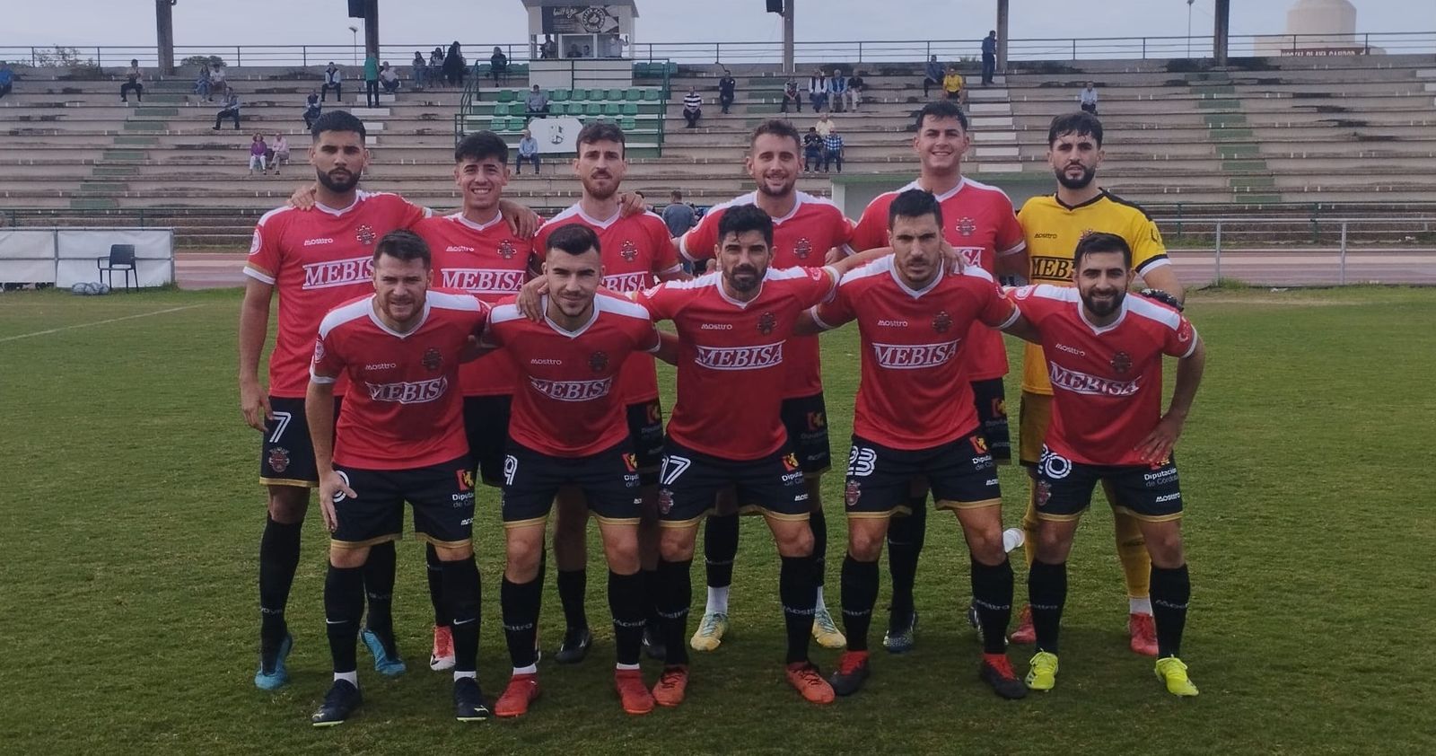 Formación inicial del Atlético Espeleño en Rota.