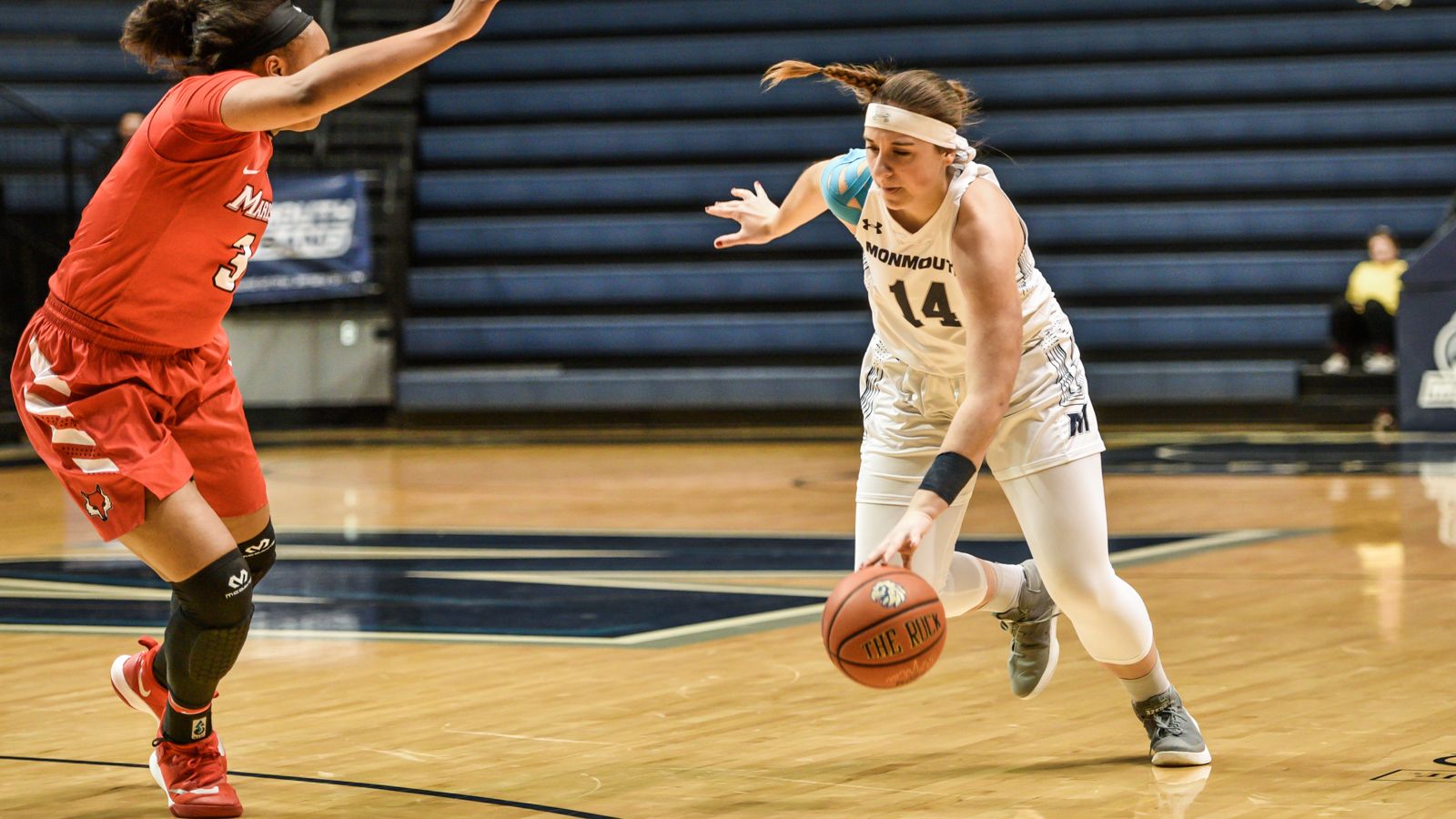 Carolina Arfinengo, en un partido en Estados Unidos.
