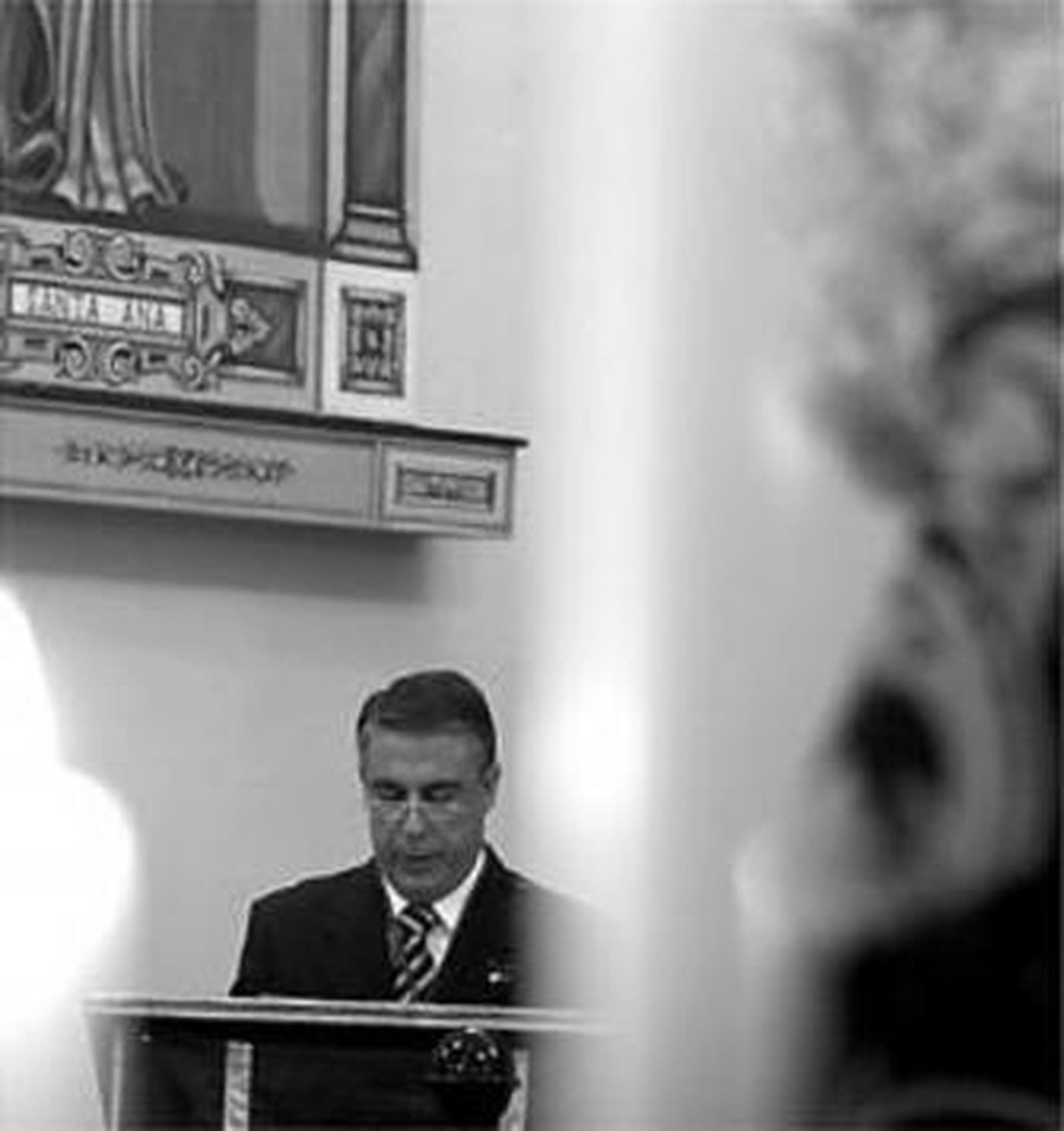 José Moreno Fraile, durante el pregón a la Esperanza que pronunció el sábado en San Francisco.