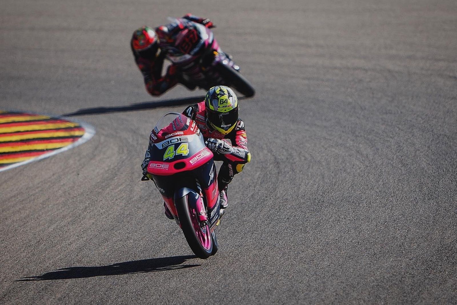 El brenero David Muñoz, durante los entrenamientos en el Gran Premio de Alemania.