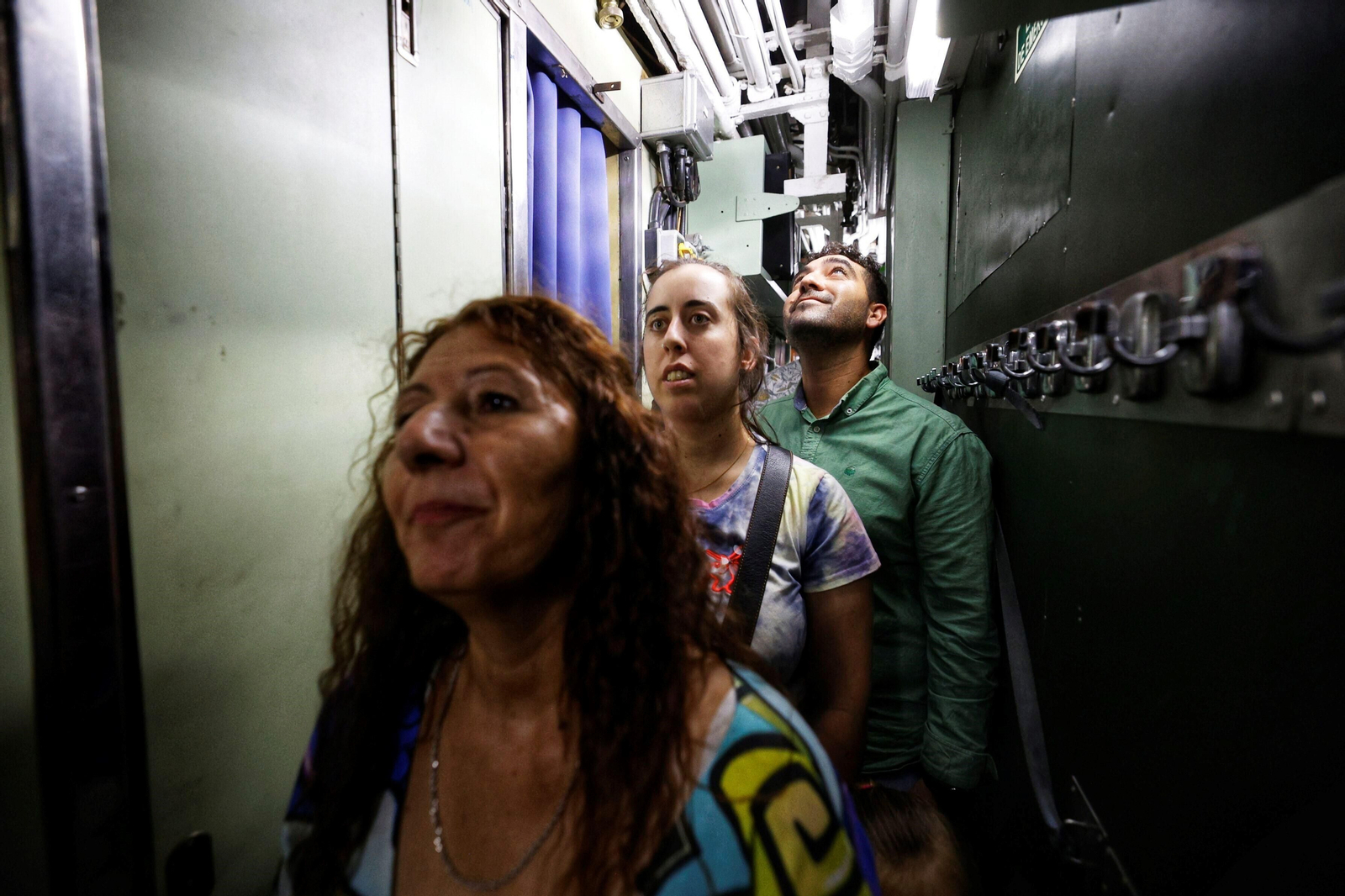 Dentro del submarino 'Galerna' en Cádiz
